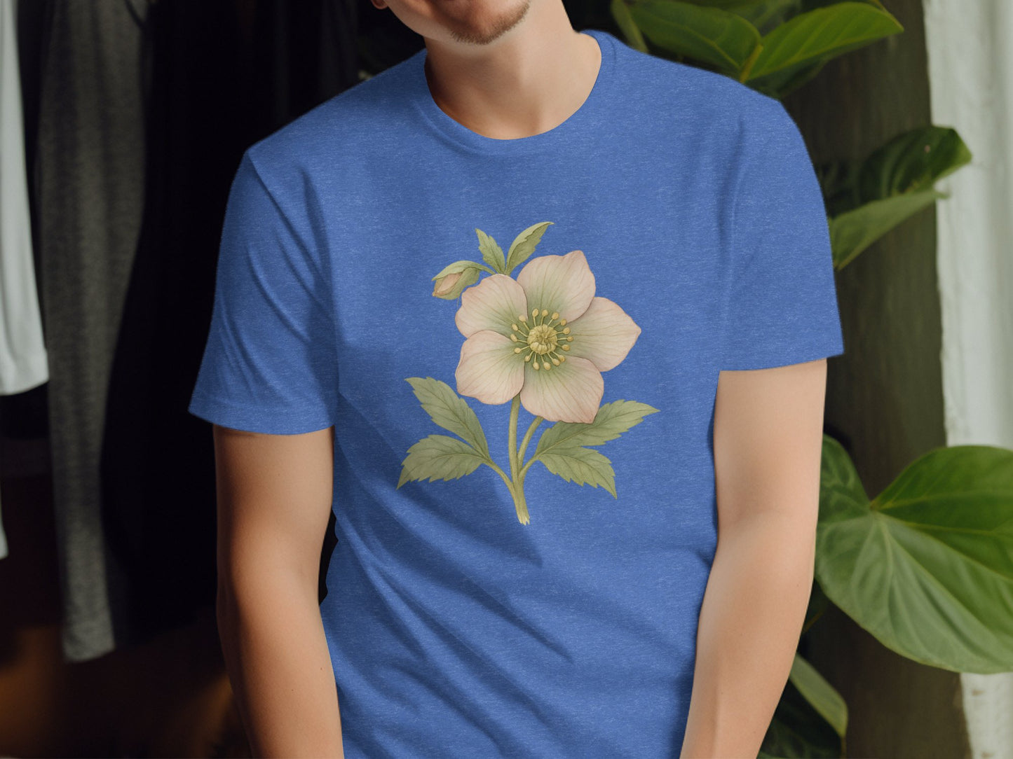 Elegant Floral Print T-shirt with Unique Botanical Art product