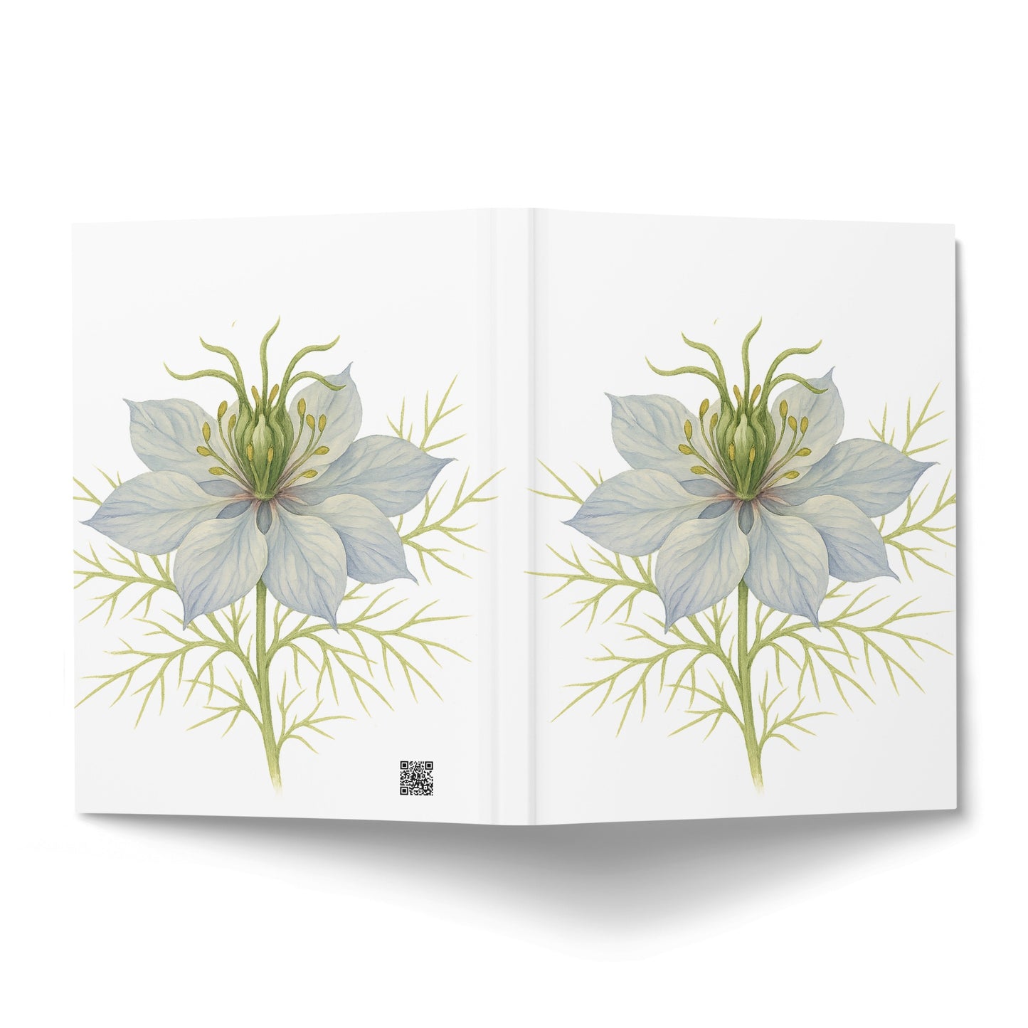 Elegant White Flower Blooming Pattern Book Cover product