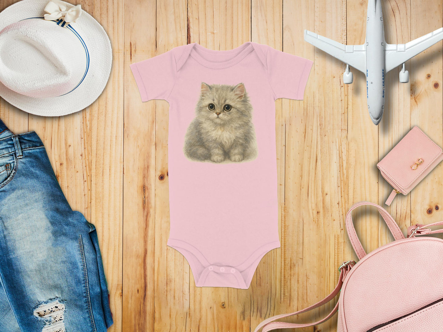Cute Fluffy Kitten Infant Bodysuit Baby Outfit product