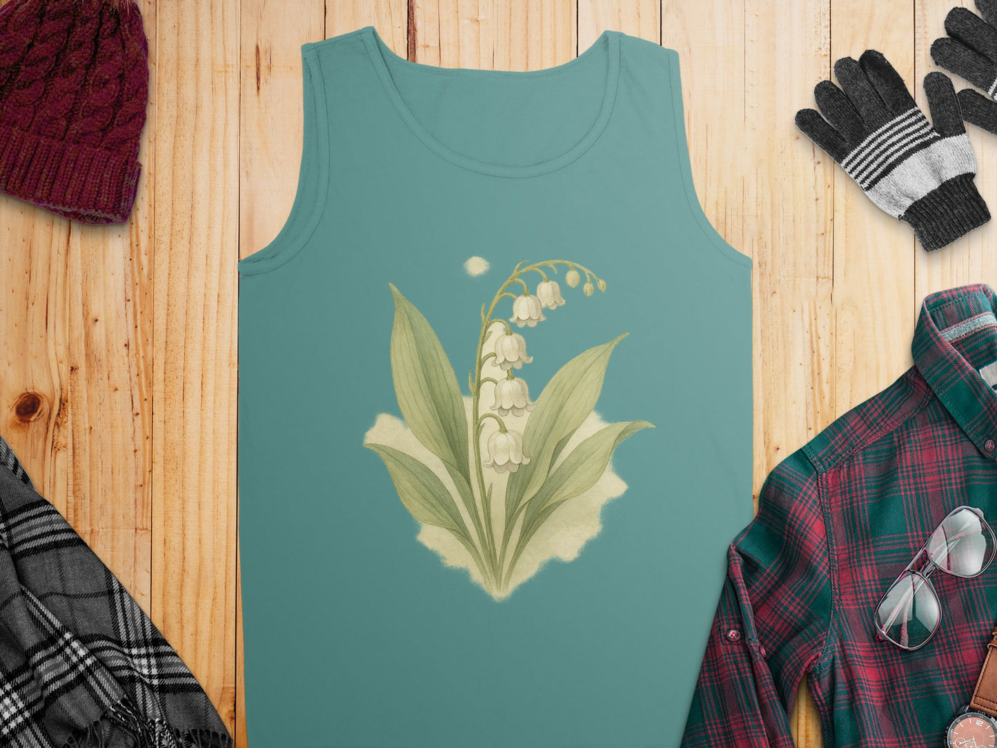 Lily of the Valley Artwork Men's Sleeveless Top product
