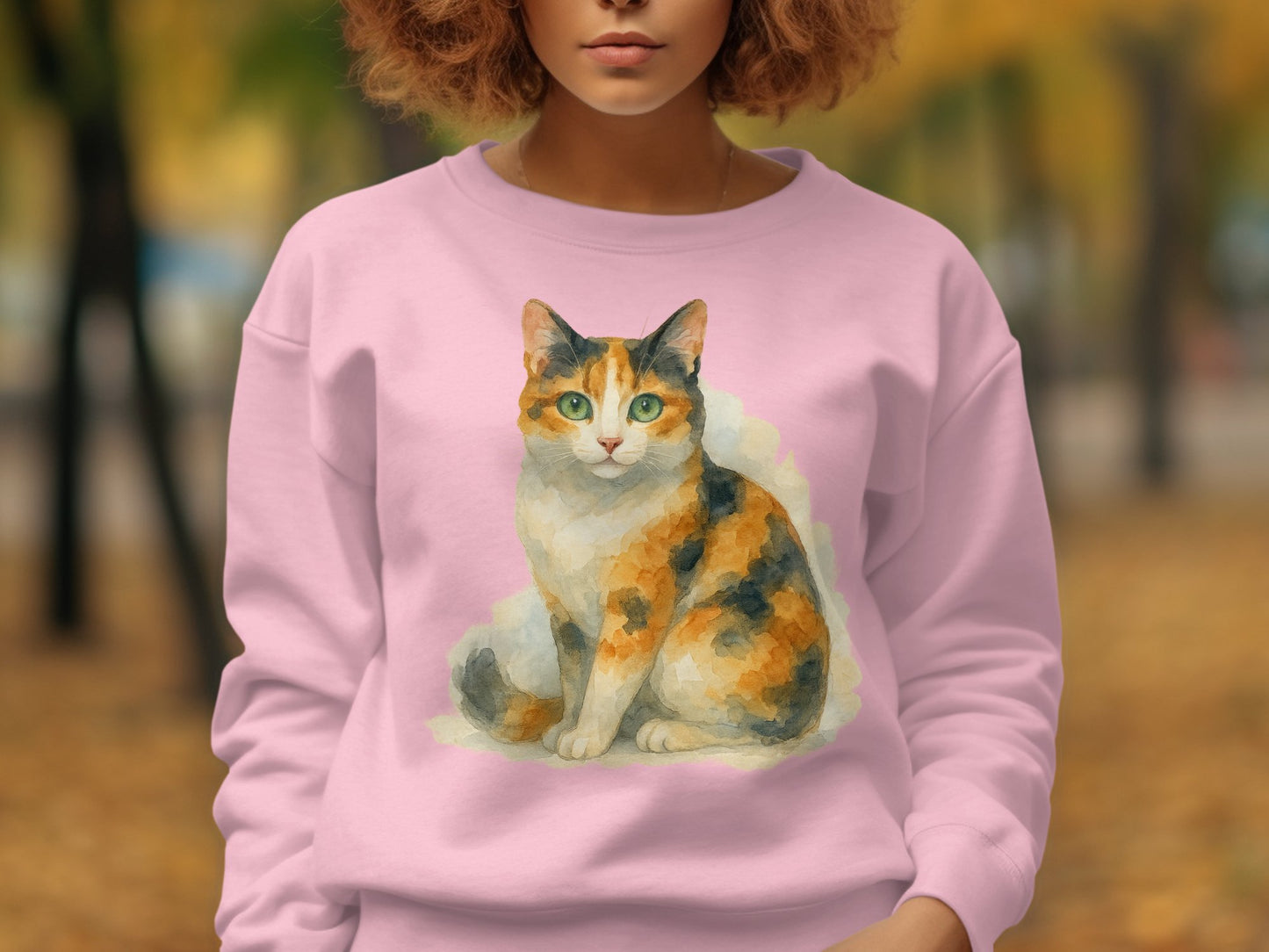 Charming Artistic Cat Printed Cozy Sweatshirt product