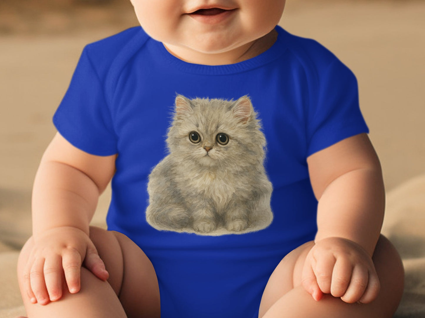 Cute Fluffy Kitten Infant Bodysuit Baby Product