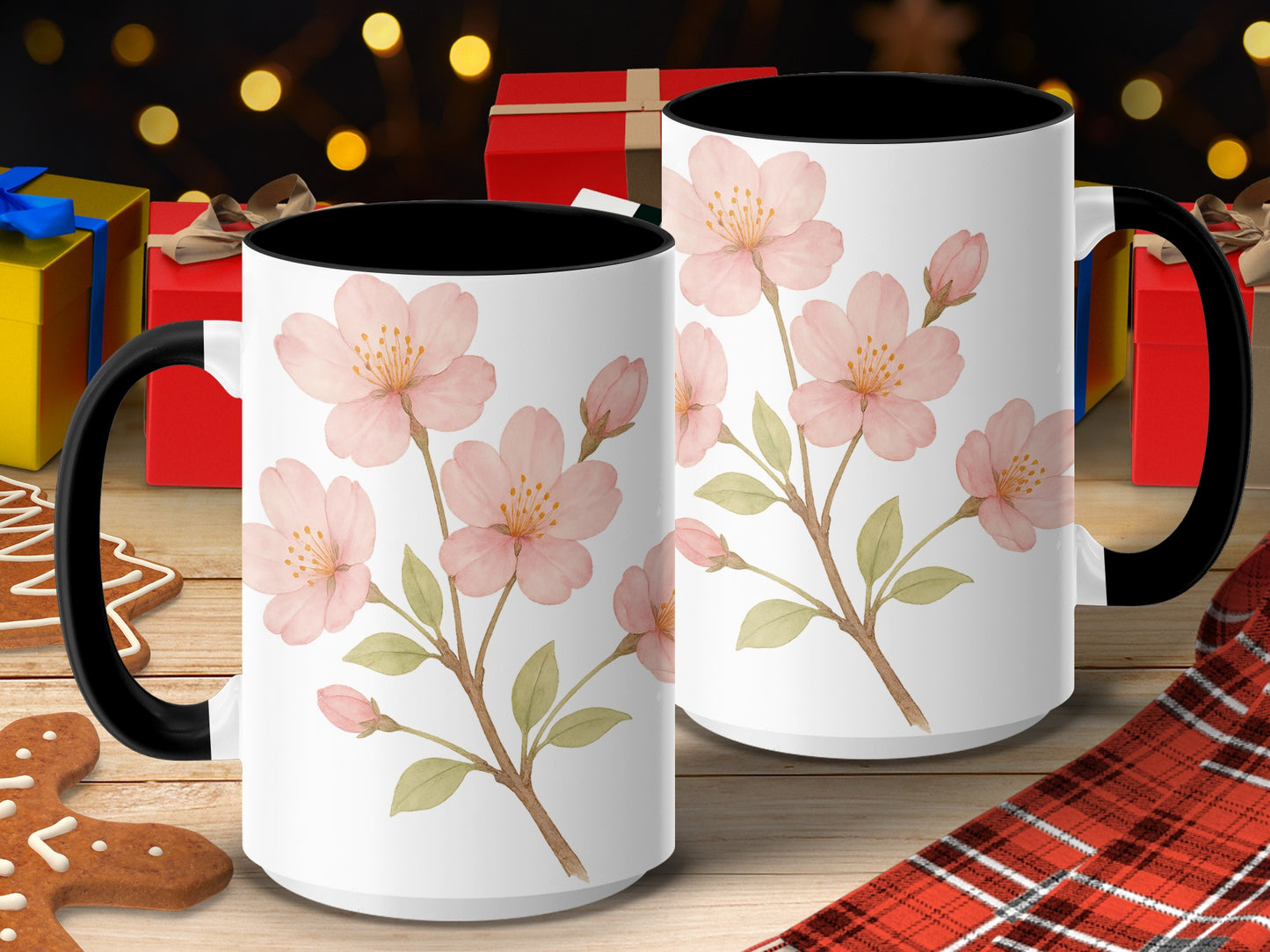 Beautiful Flower Print Design Coffee Mug product