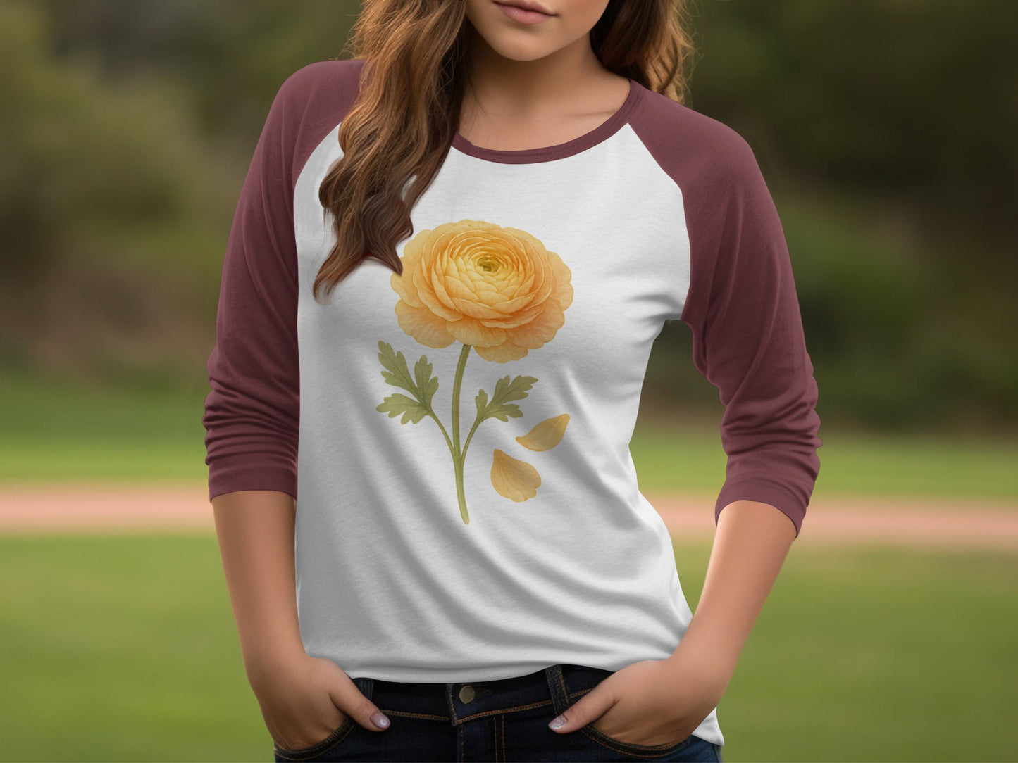 Stylish Floral Graphic Long Sleeve Shirt product