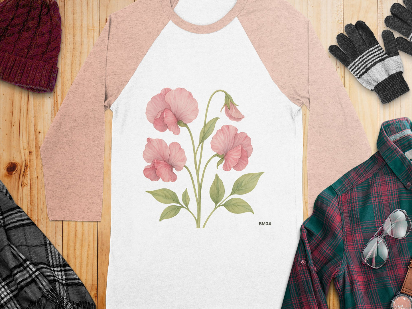 Beautiful Floral Long Sleeve Unisex Shirt product