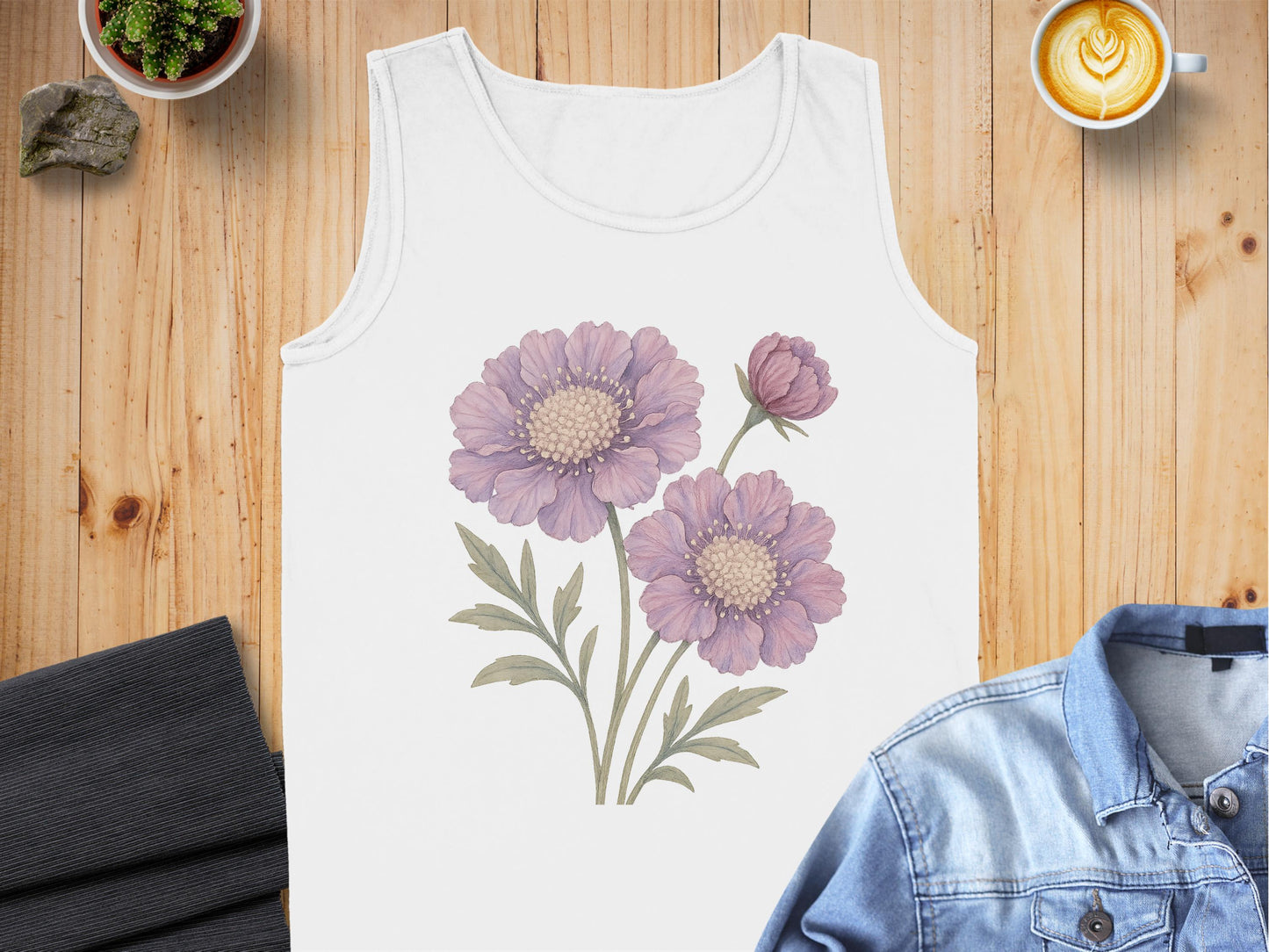 Floral Design Tank Top for Casual Summer Wear product type