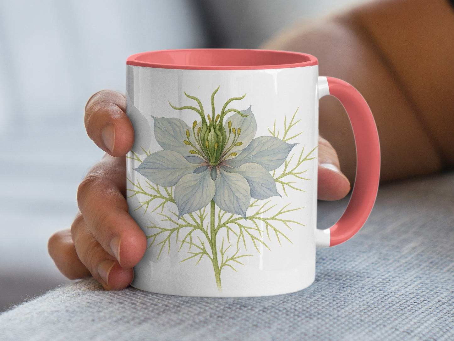 Elegant Botanical Floral Mug Detailed Design product