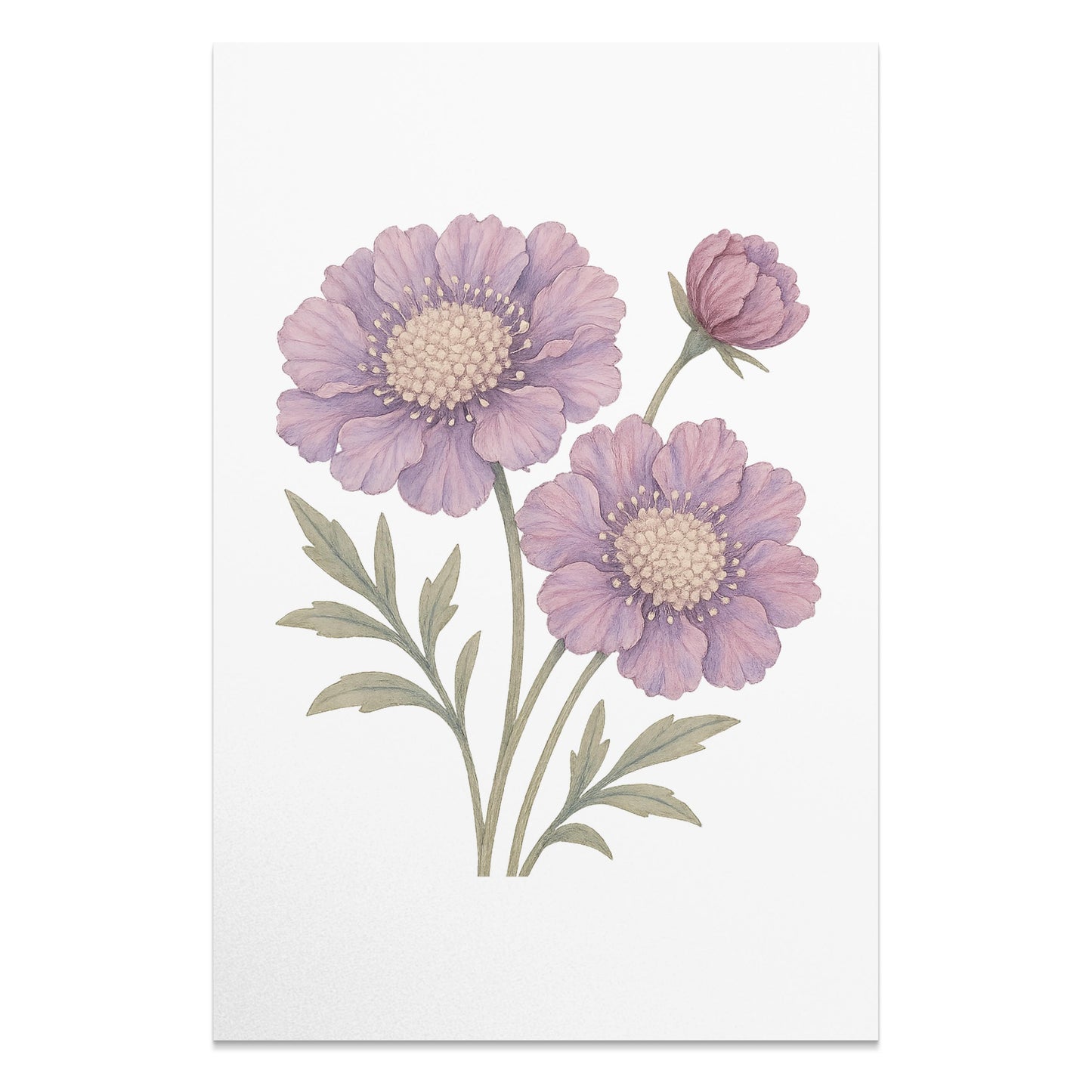 Purple Botanical Floral Art Print product