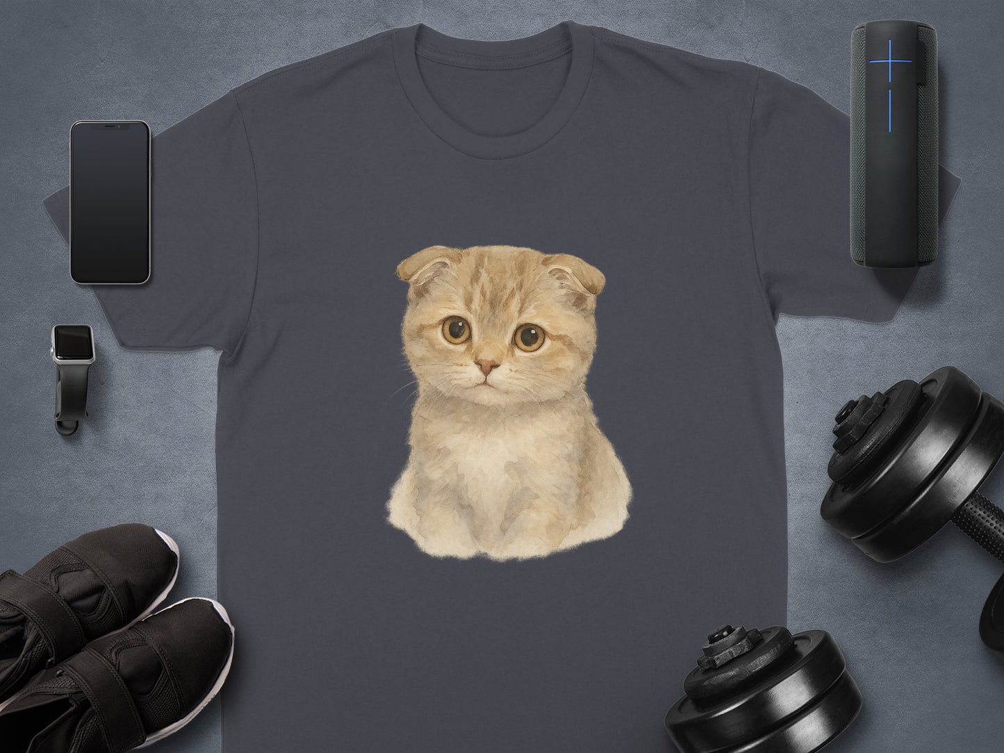 Cute Scottish Fold Kitten Graphic T-Shirt product