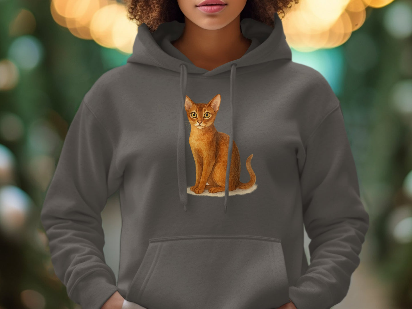 Cozy Hoodie Featuring Cute Illustrated Cat Design product type