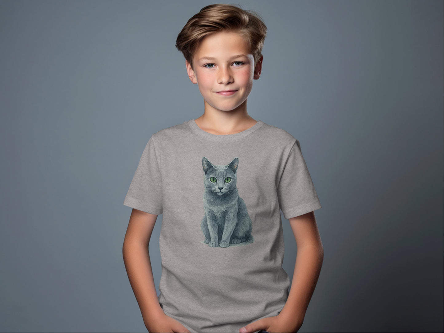 Cat Print Casual Youth T-shirt Comfortable Everyday product type