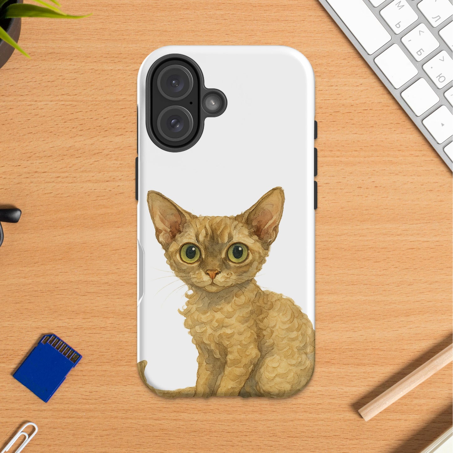 Cute Kitty Sitting iPhone Case Accent Accessory Product
