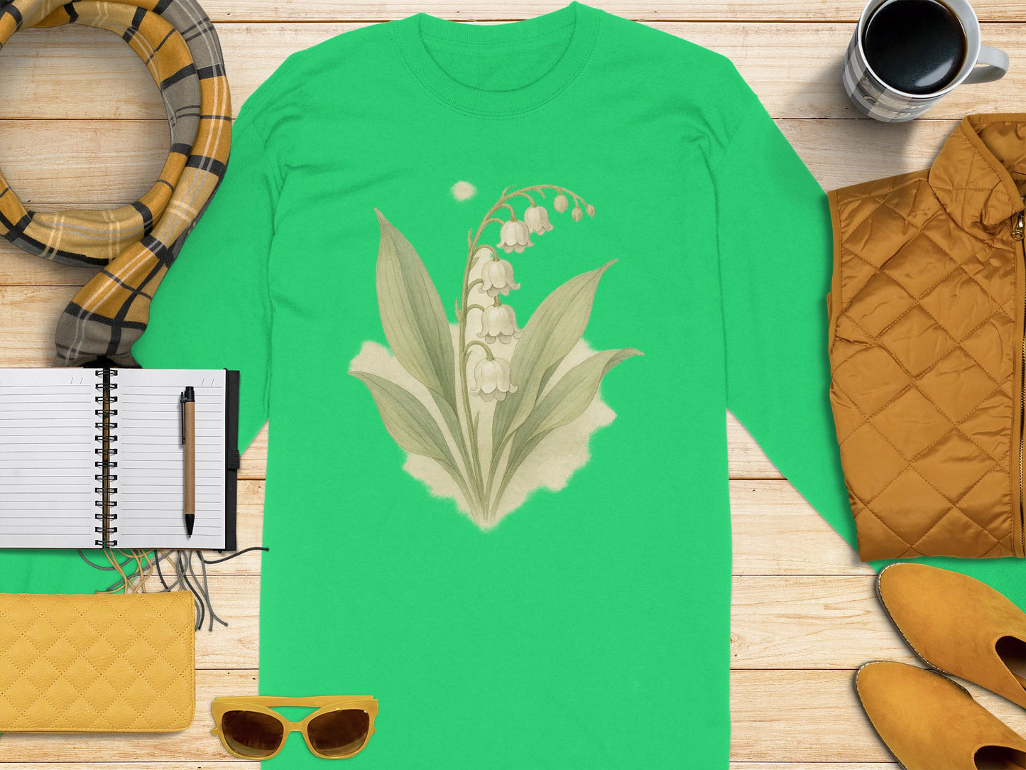 Lily of the Valley Graphic Long Sleeve Shirt product