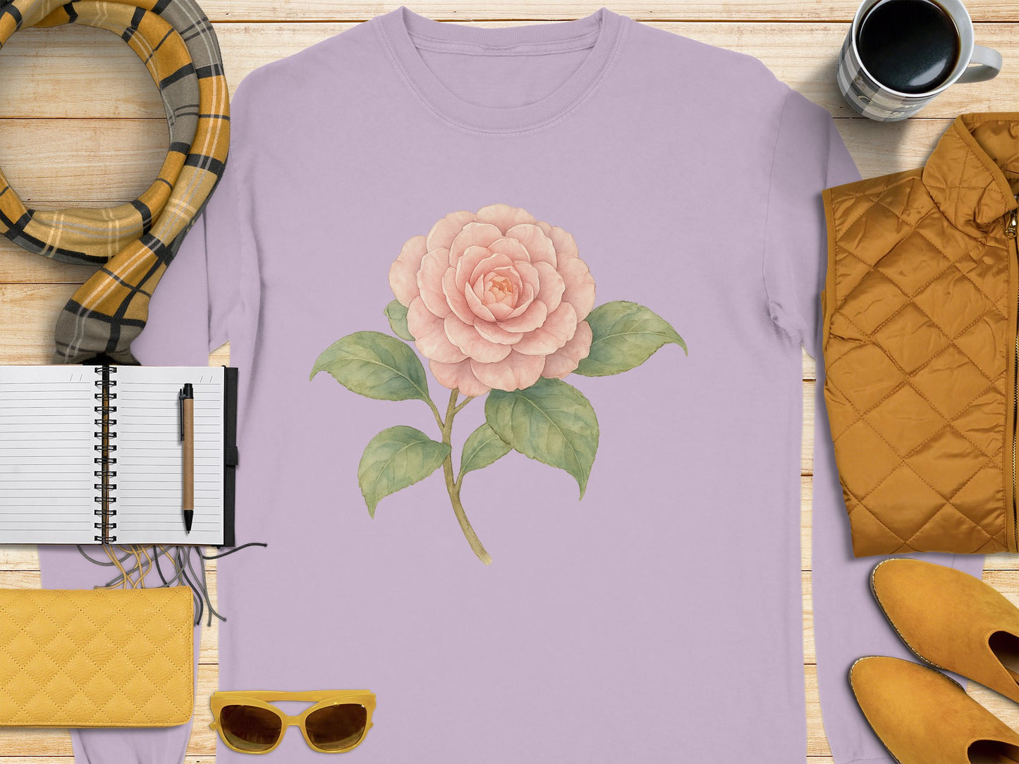 Lovely Pastel Shirt with Elegant Floral Design product