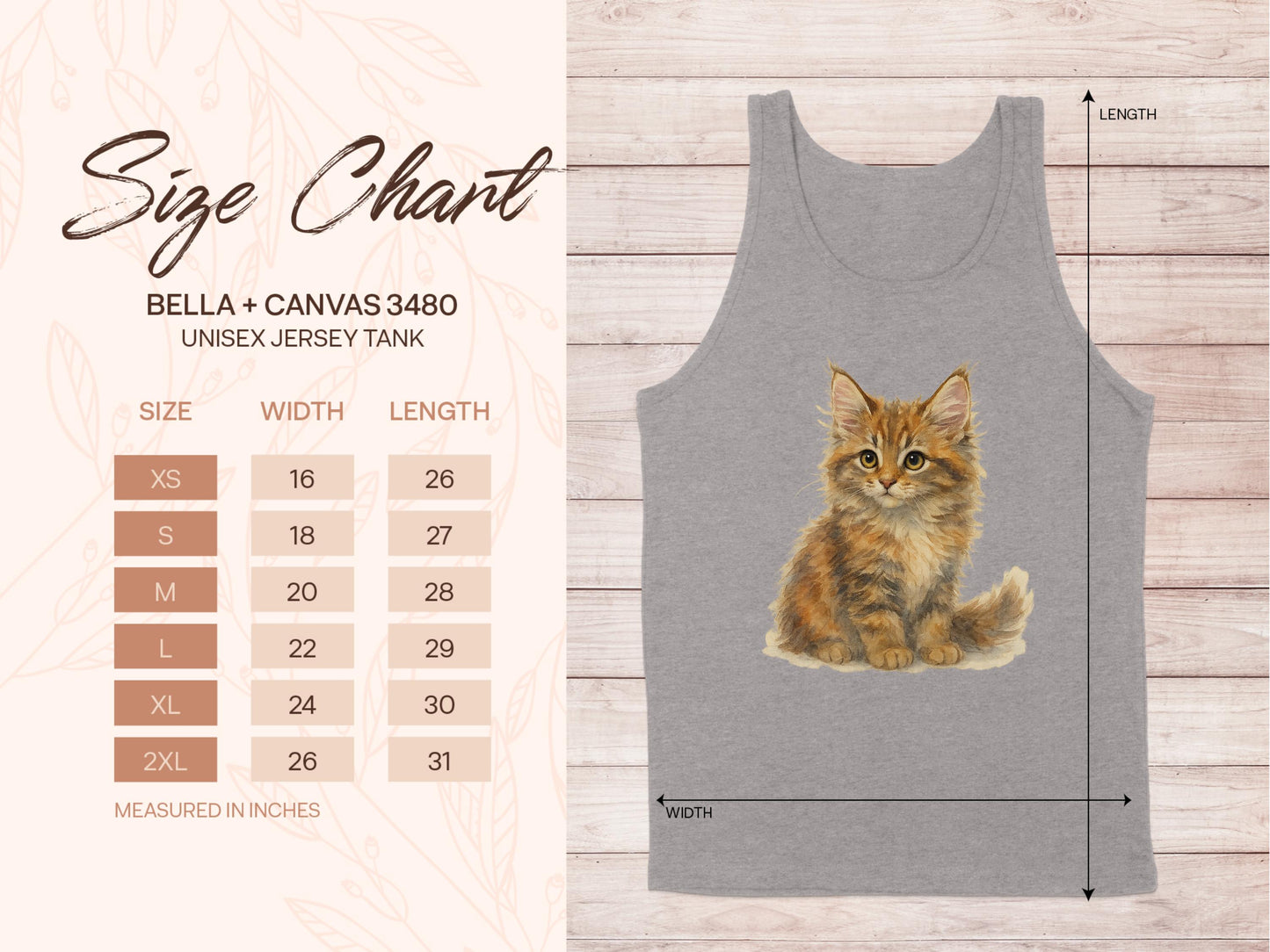 Adorable Kitten Graphic on Unisex Jersey Tank product