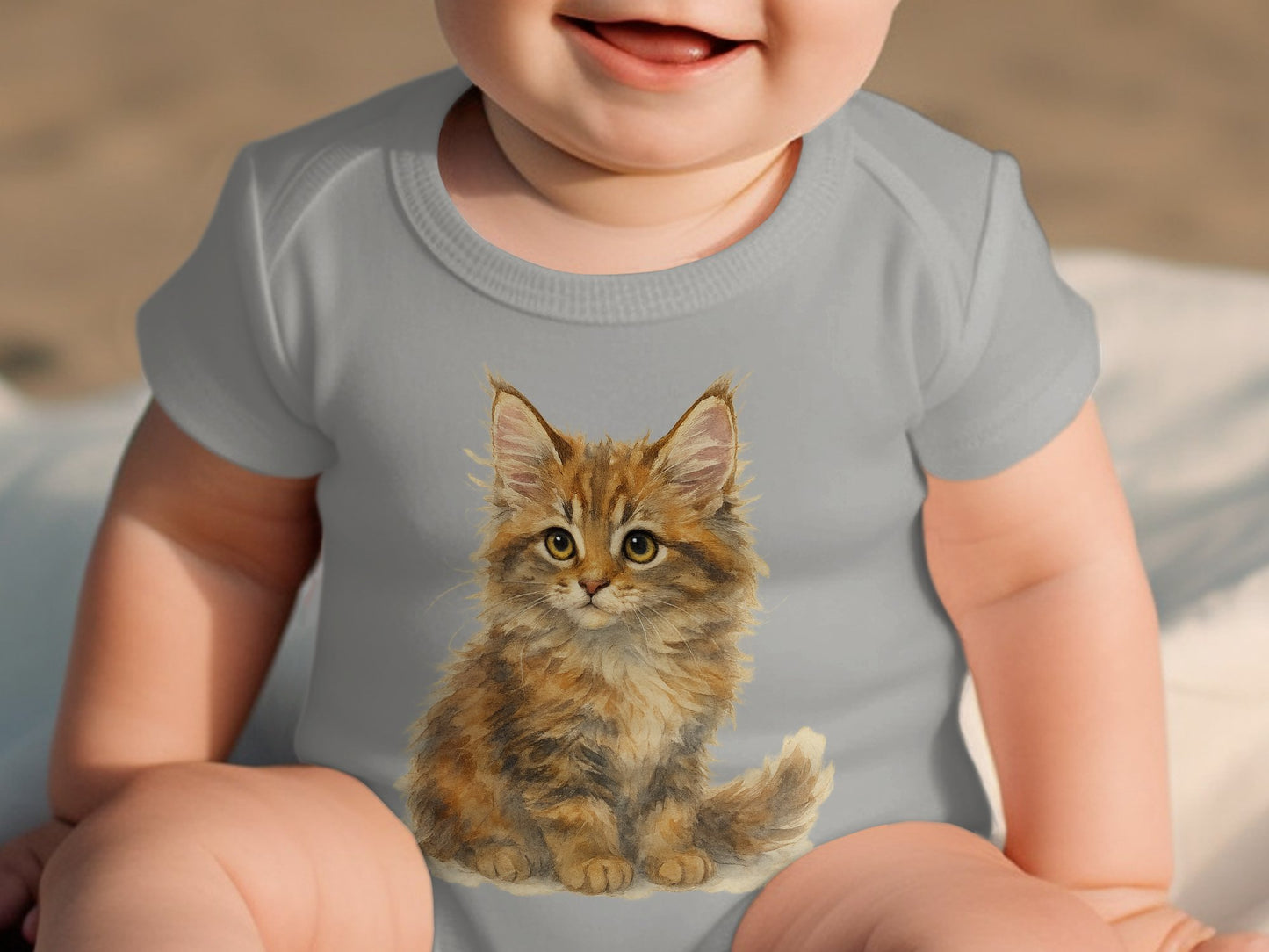 Adorable Kitten Graphic Infant Onesie product type