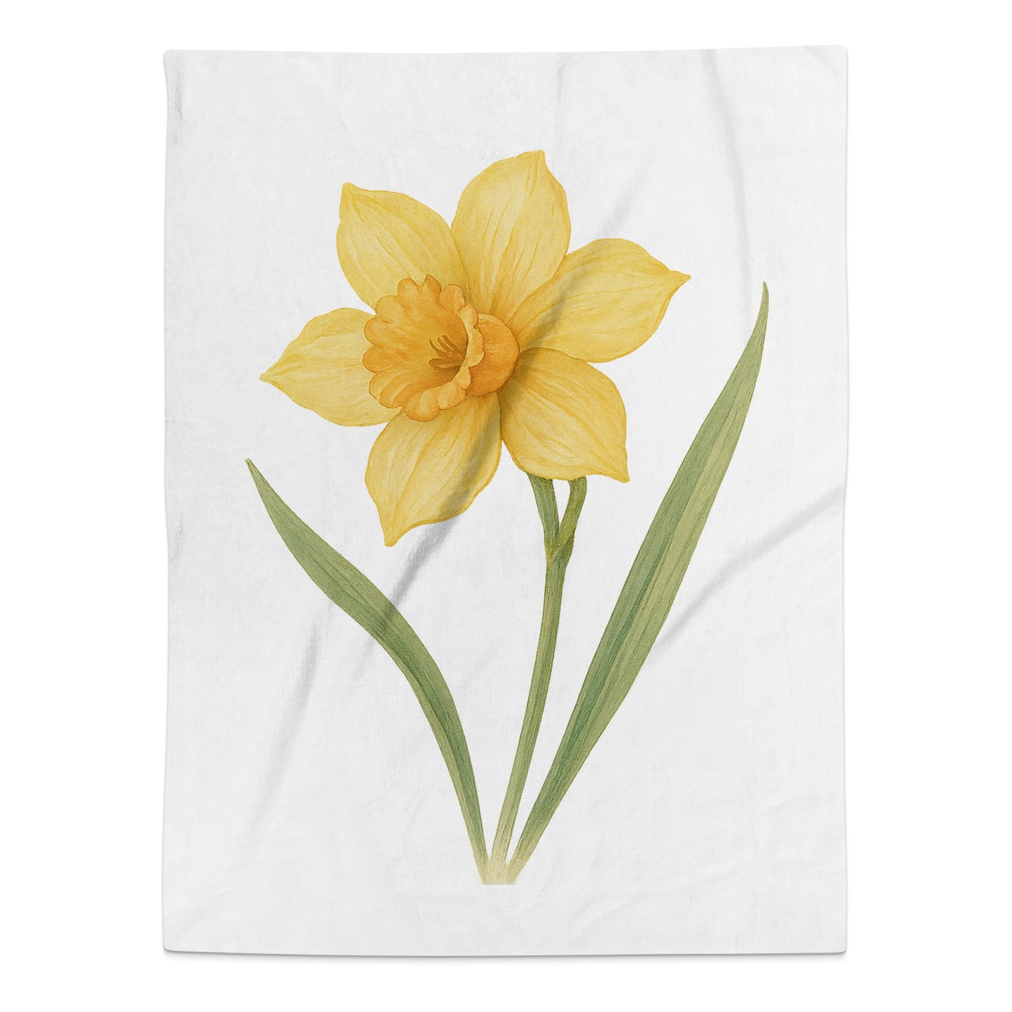 Beautiful Yellow Daffodil Design Blanket product