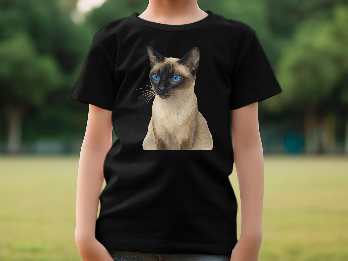 Siamese Cat Graphic Short Sleeve Shirt product