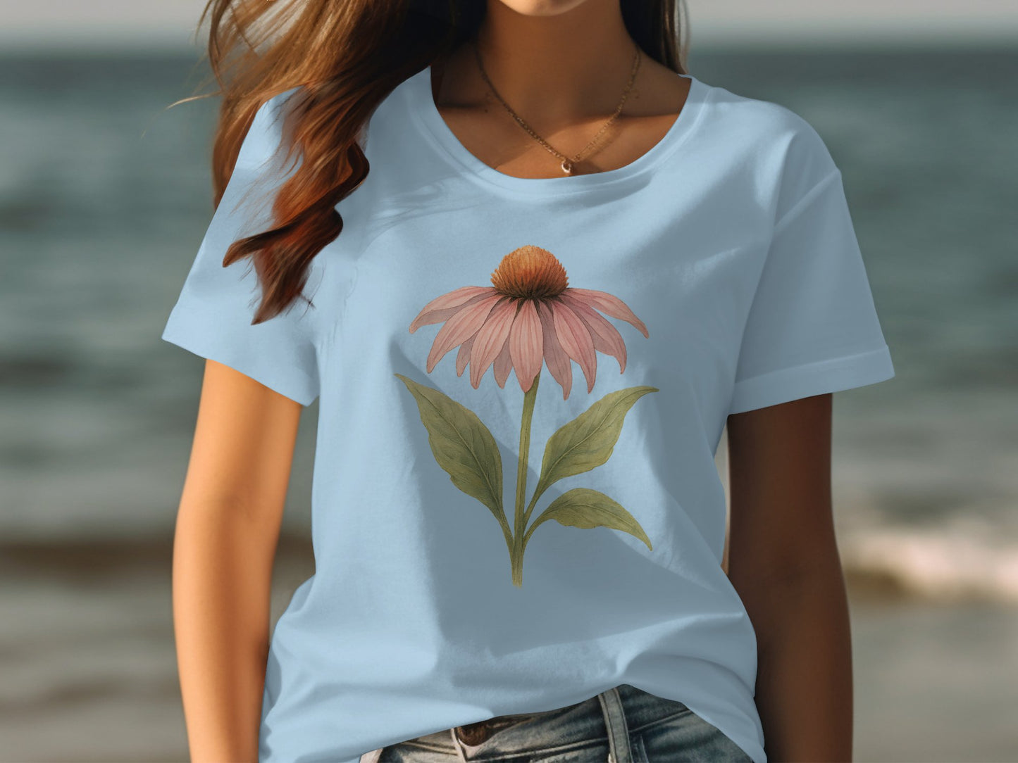 Beautiful Pink Flower Graphic Women's T-Shirt product type