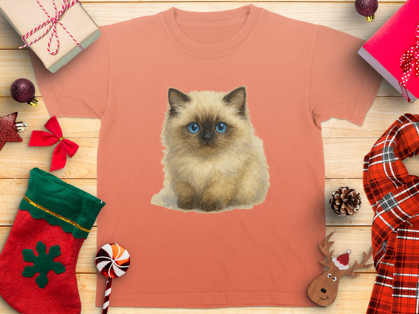 Adorable Siamese Kitten Graphic T-Shirt product type