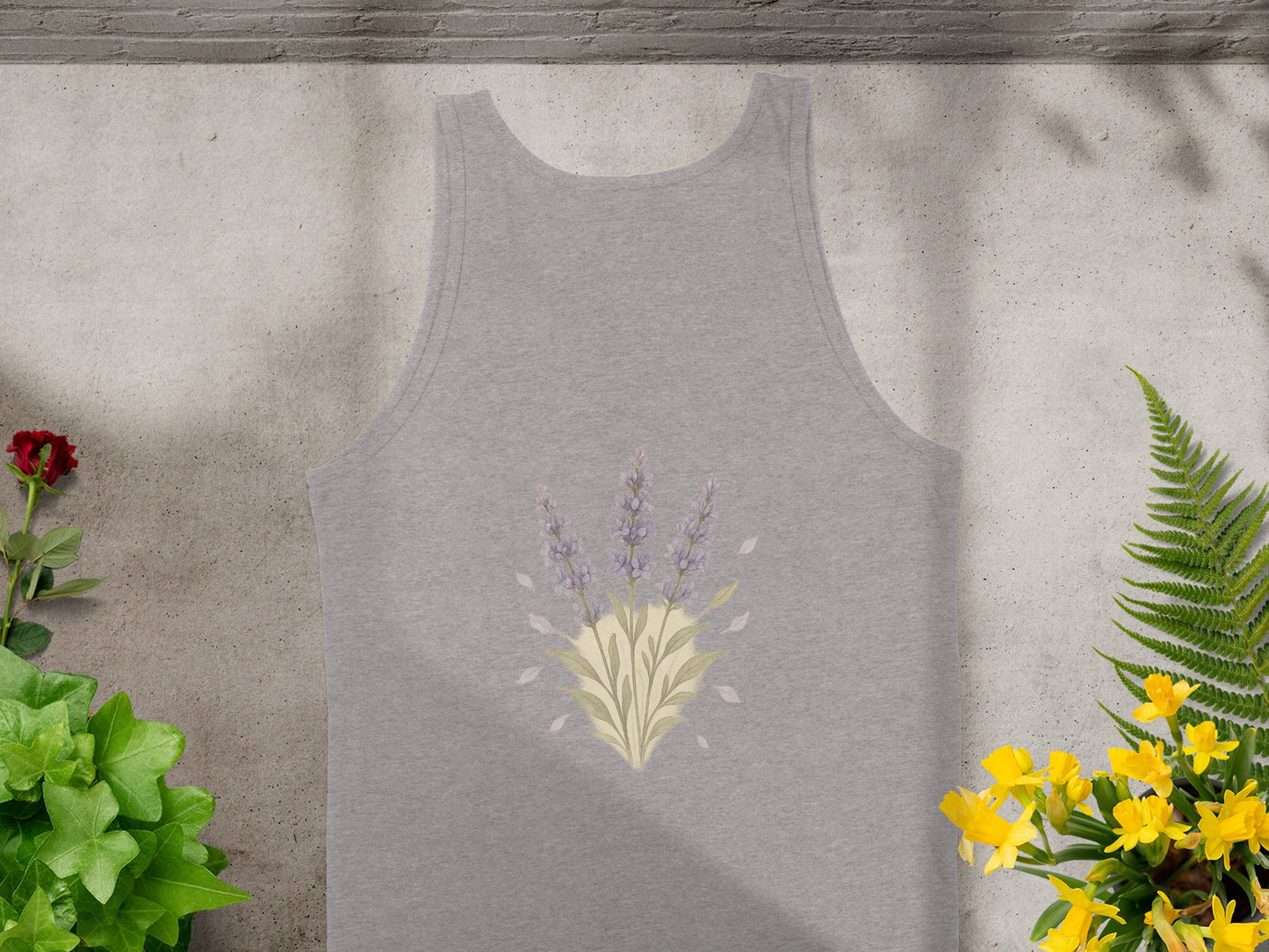 Beautiful Lavender Themed Printed Tank Top product