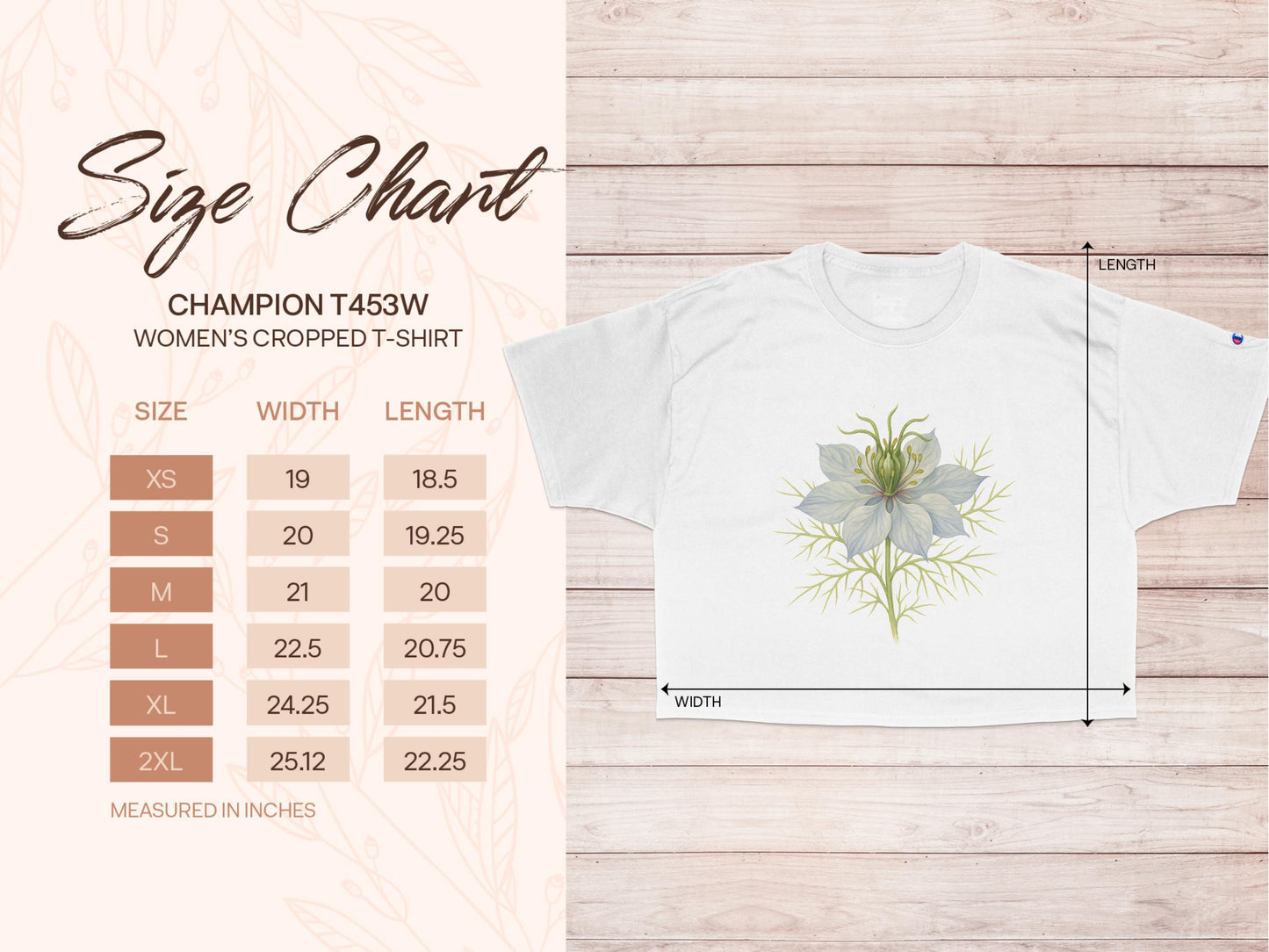 Floral Graphic Design Women's Cropped T-shirt product type