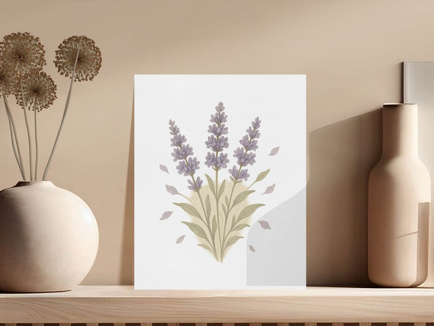 Beautiful Purple Lavender Botanical Art Print product