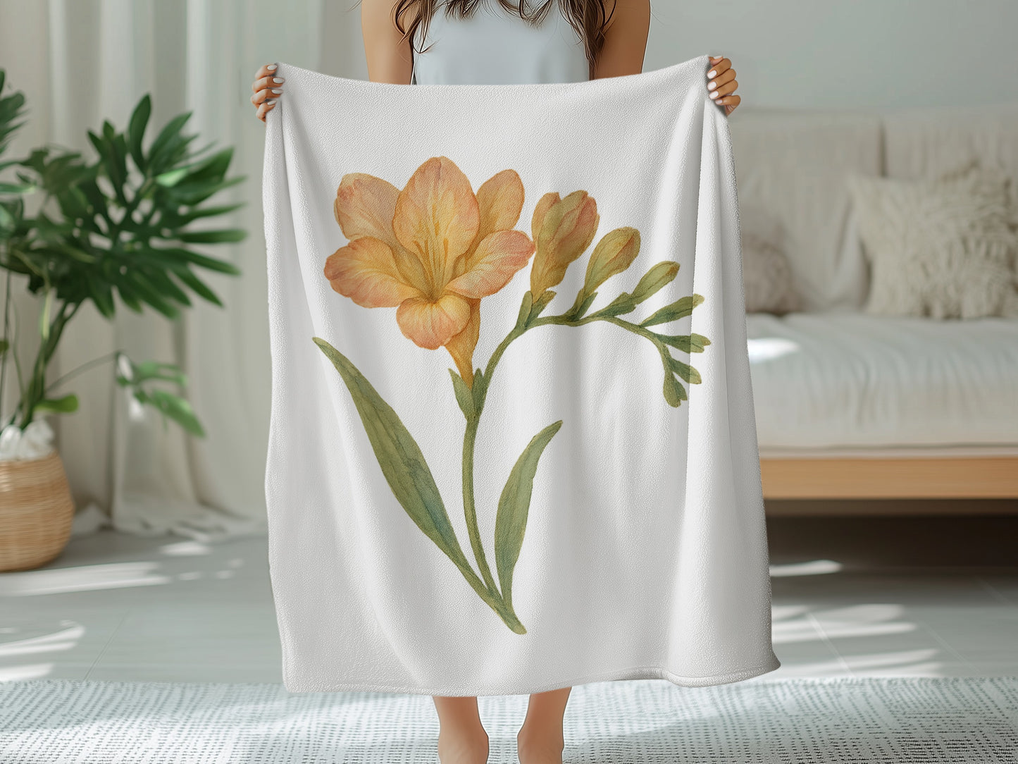 Beautiful Floral Design Cozy Soft Blanket product