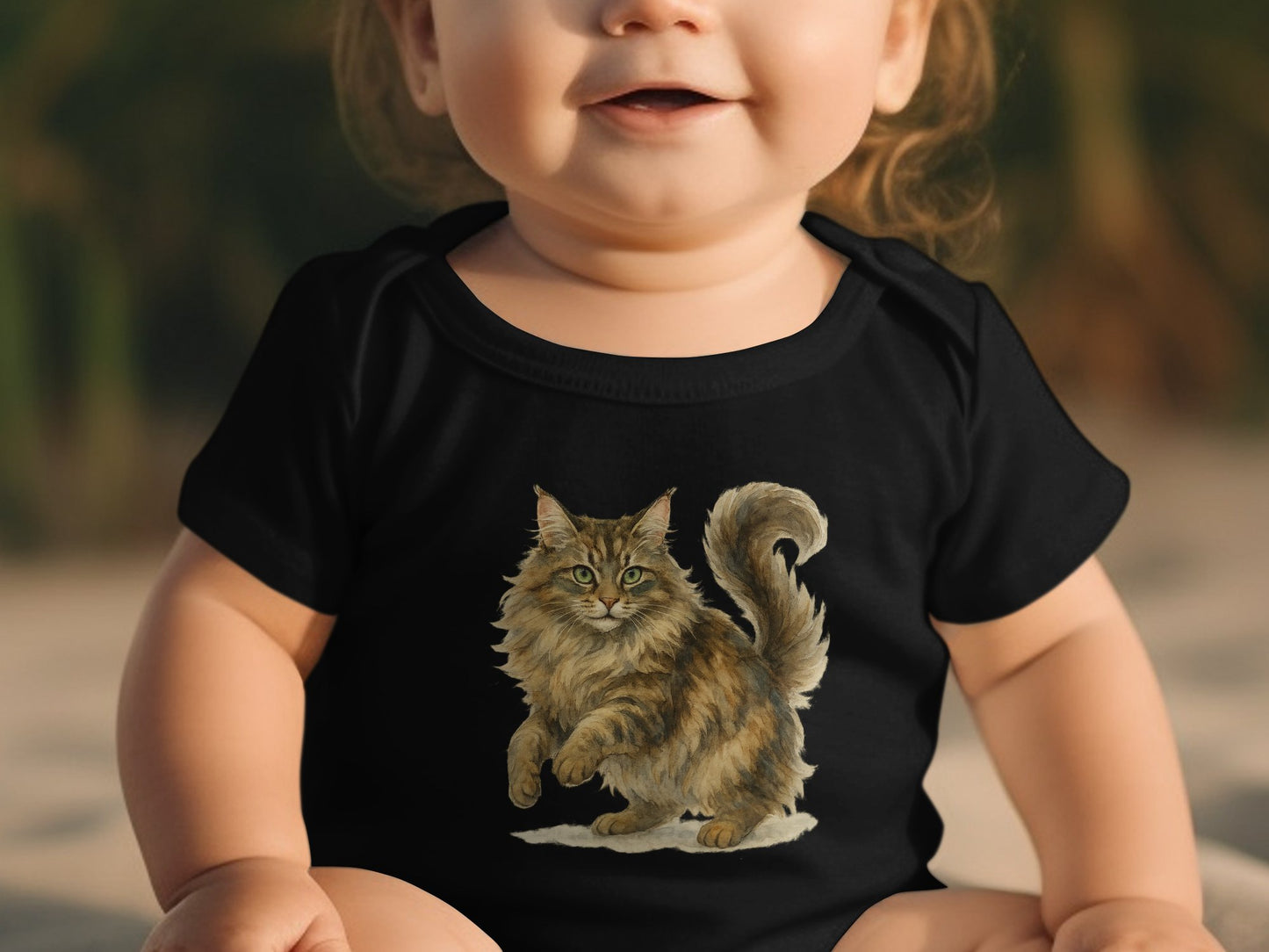 Cute Baby Outfit with Adorable Cat Graphic product type