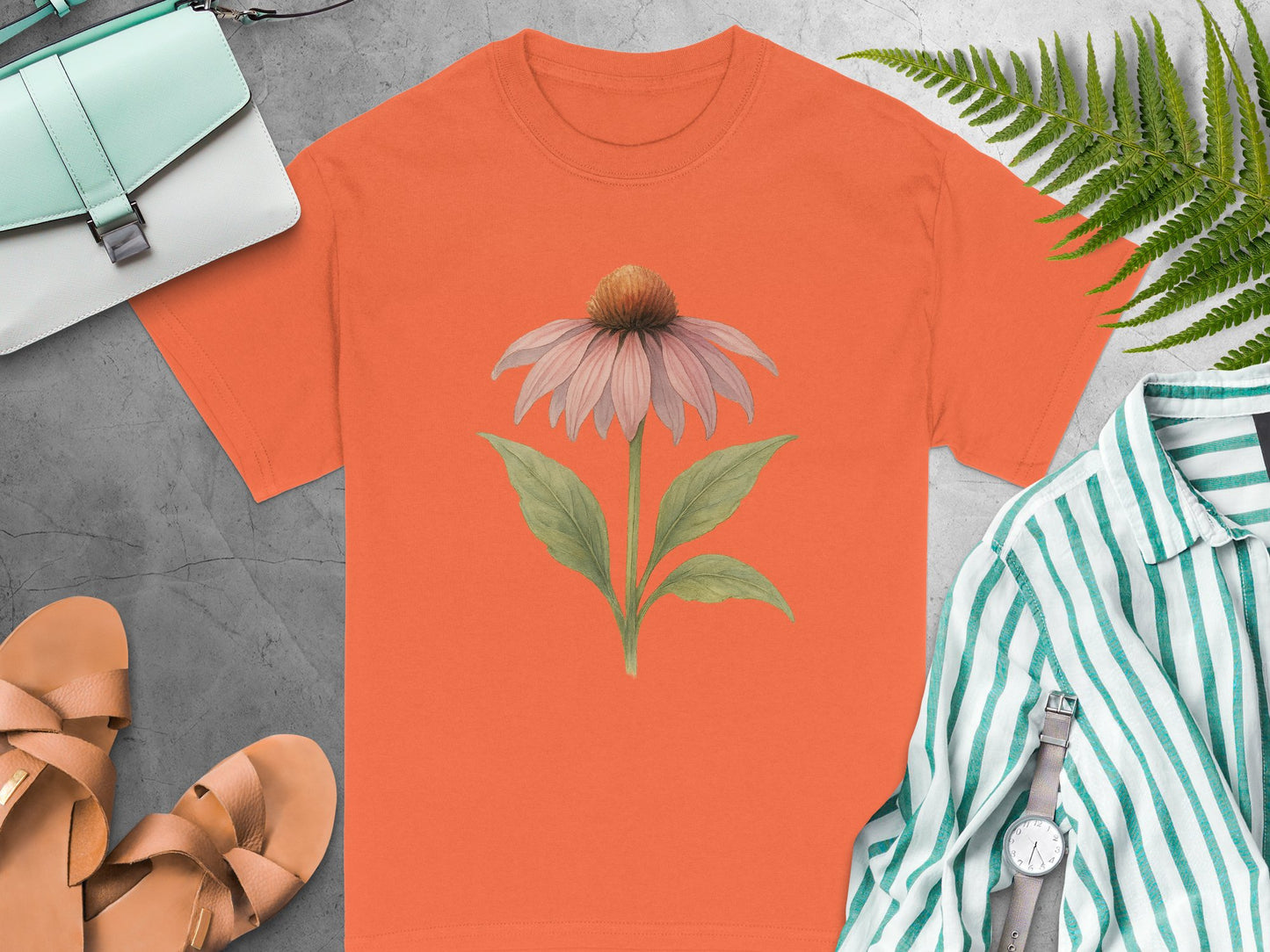 Floral Botanical Print Design T-Shirt product type