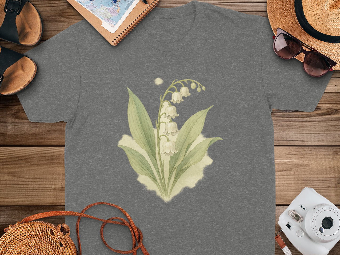 Lily of the Valley Flower Graphic Tee shirt product type