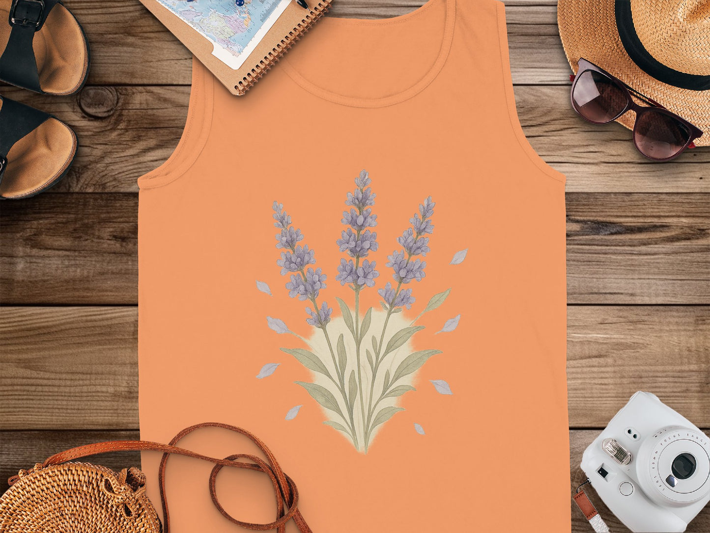 Lavender Blossom Tank Top Floral Summer product
