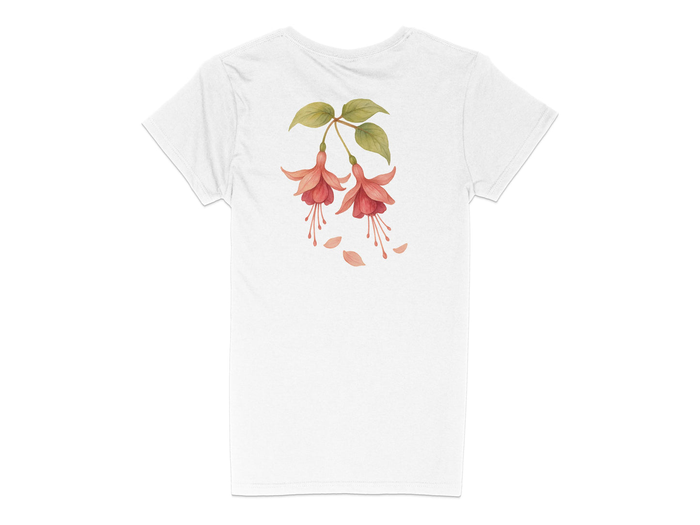 Floral Design Graphic Back Print T-Shirt product