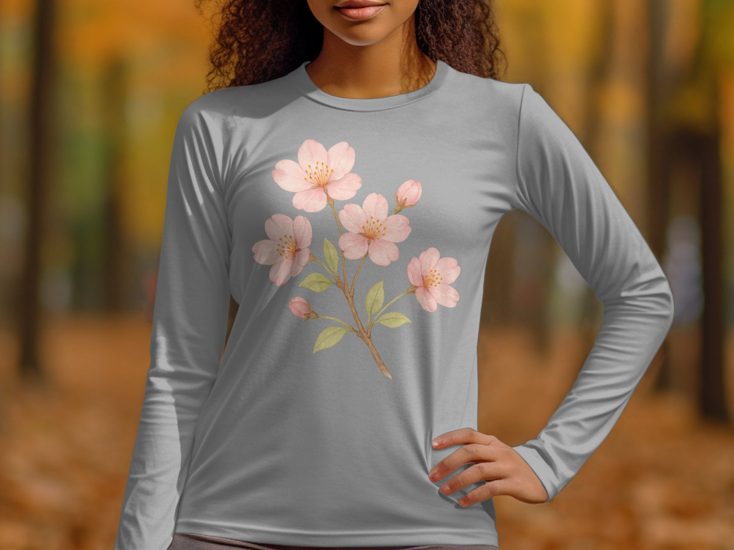Cherry Blossom Long Sleeve Shirt product type