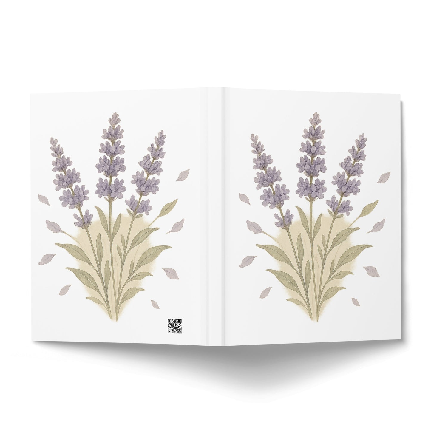 Lavender Floral Design Bifold Menu Cover product type