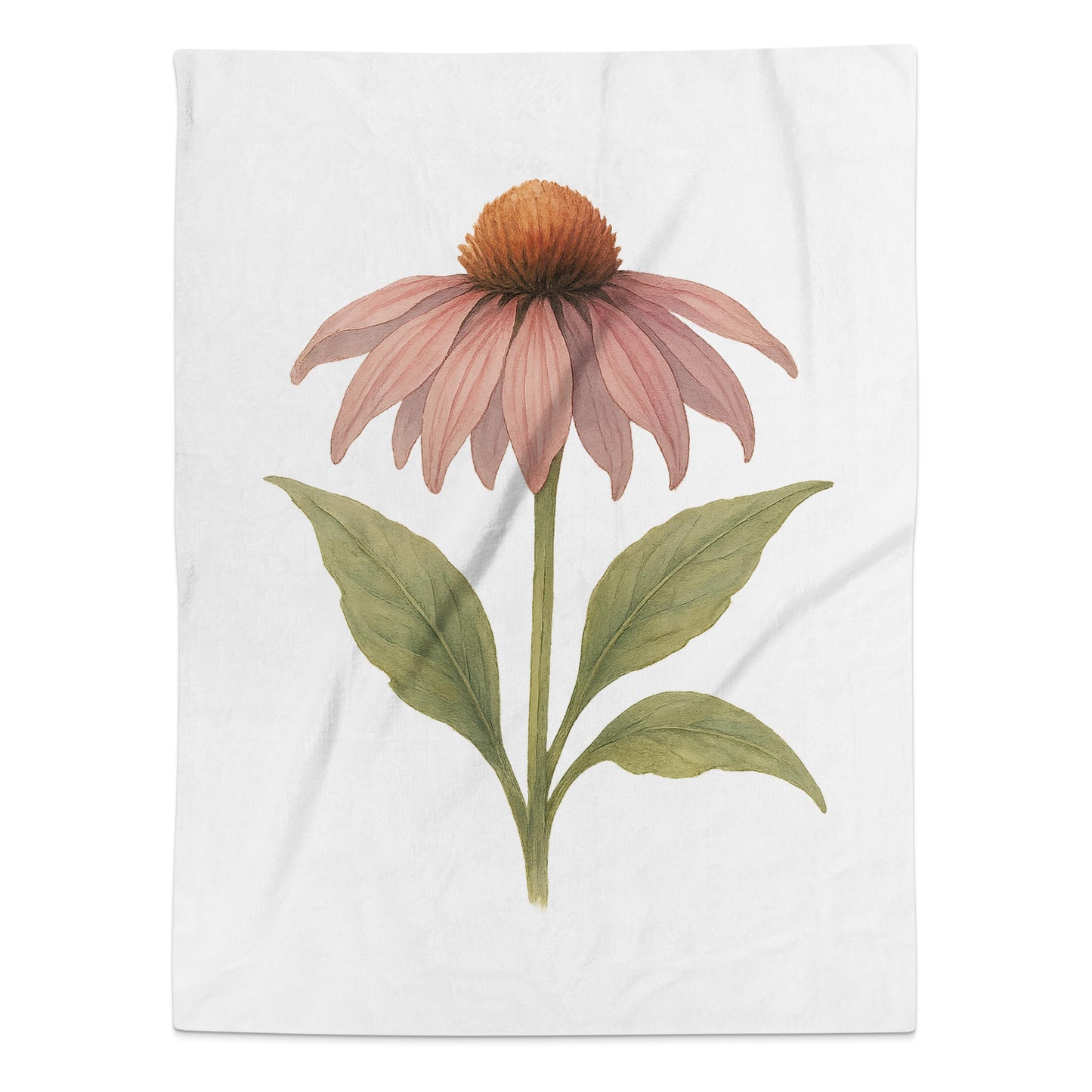 Beautiful Pink Flower Illustration Blanket product