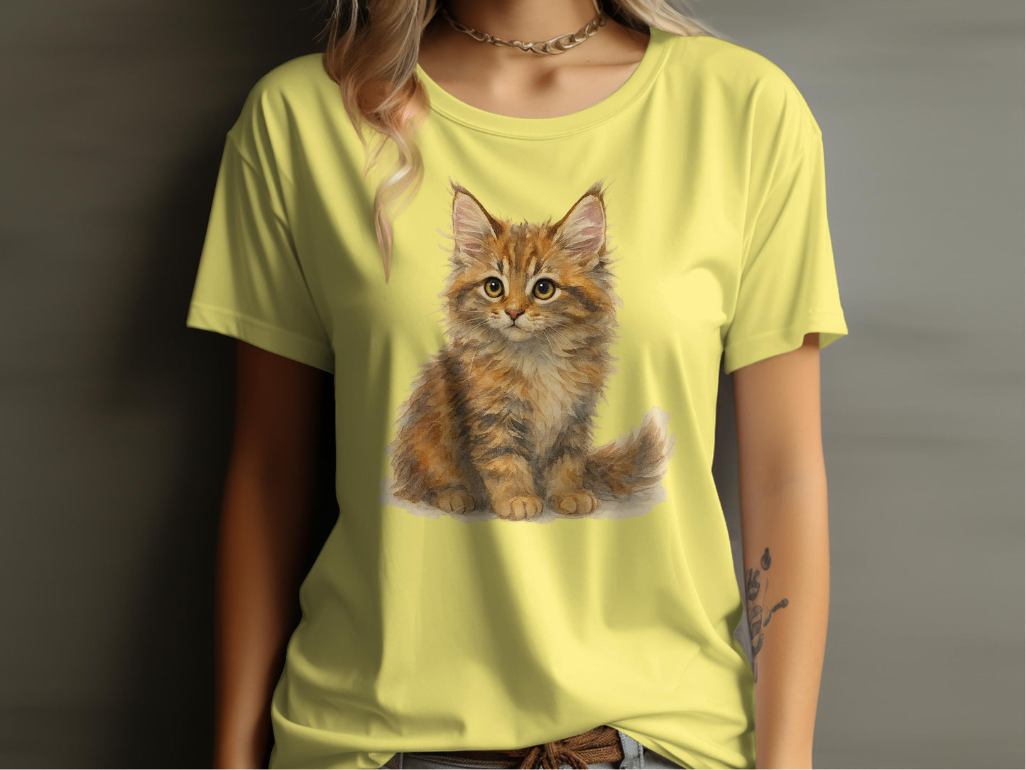 Adorable Fluffy Kitten Graphic Cute Animal T-Shirt product