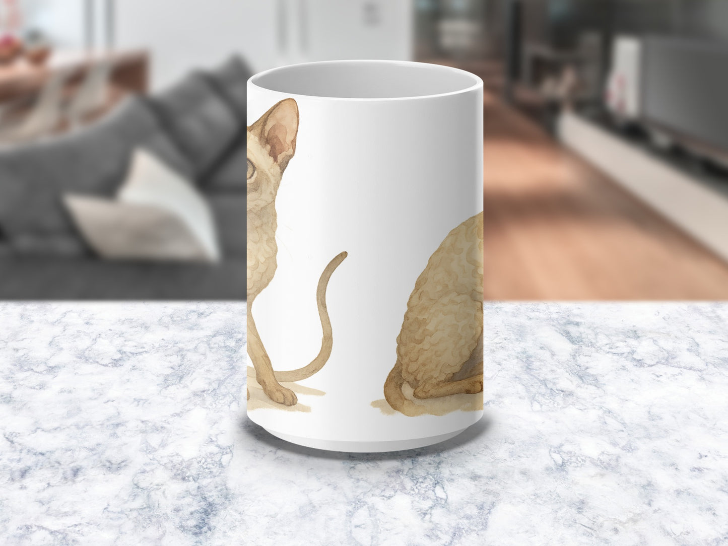 Cute Cat Themed Mug with Adorable Feline Design product type