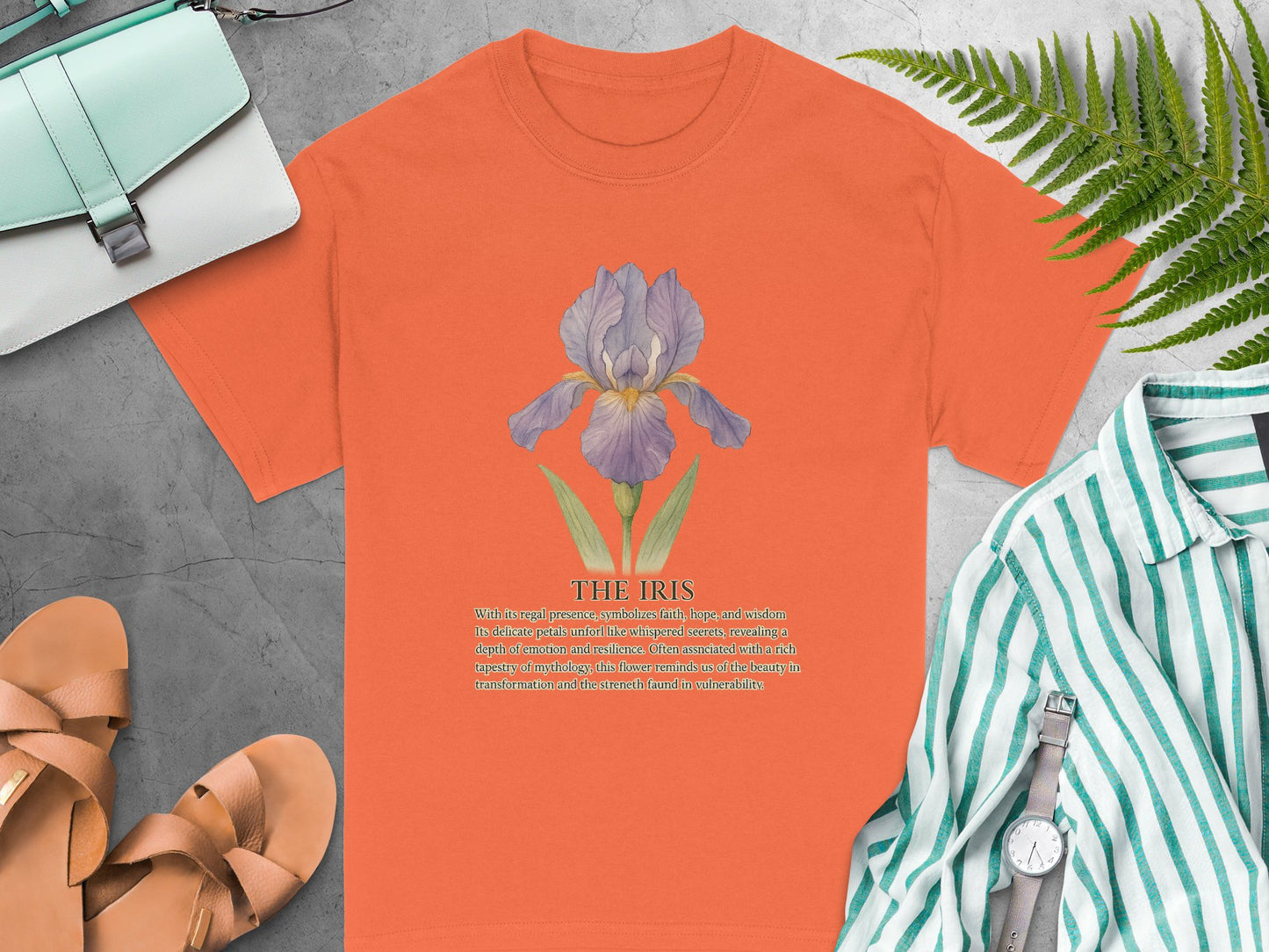 The Iris Flower Graphic Printed T-Shirt product