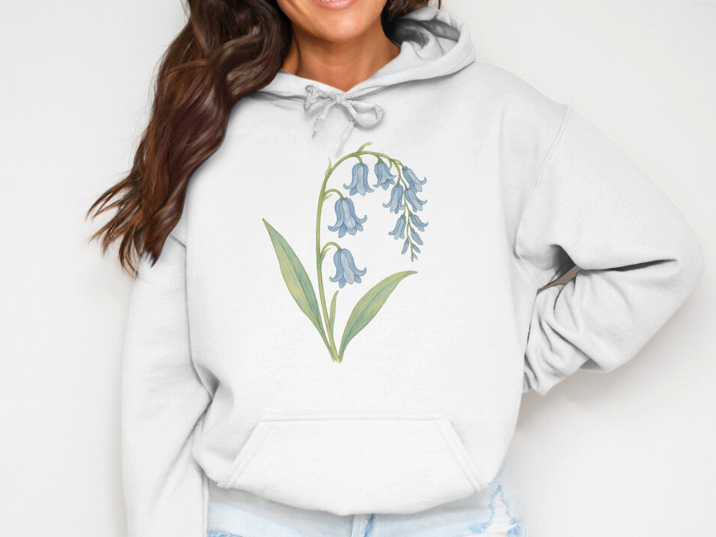 Bluebell Flower Graphic Hoodie Casual Clothing product