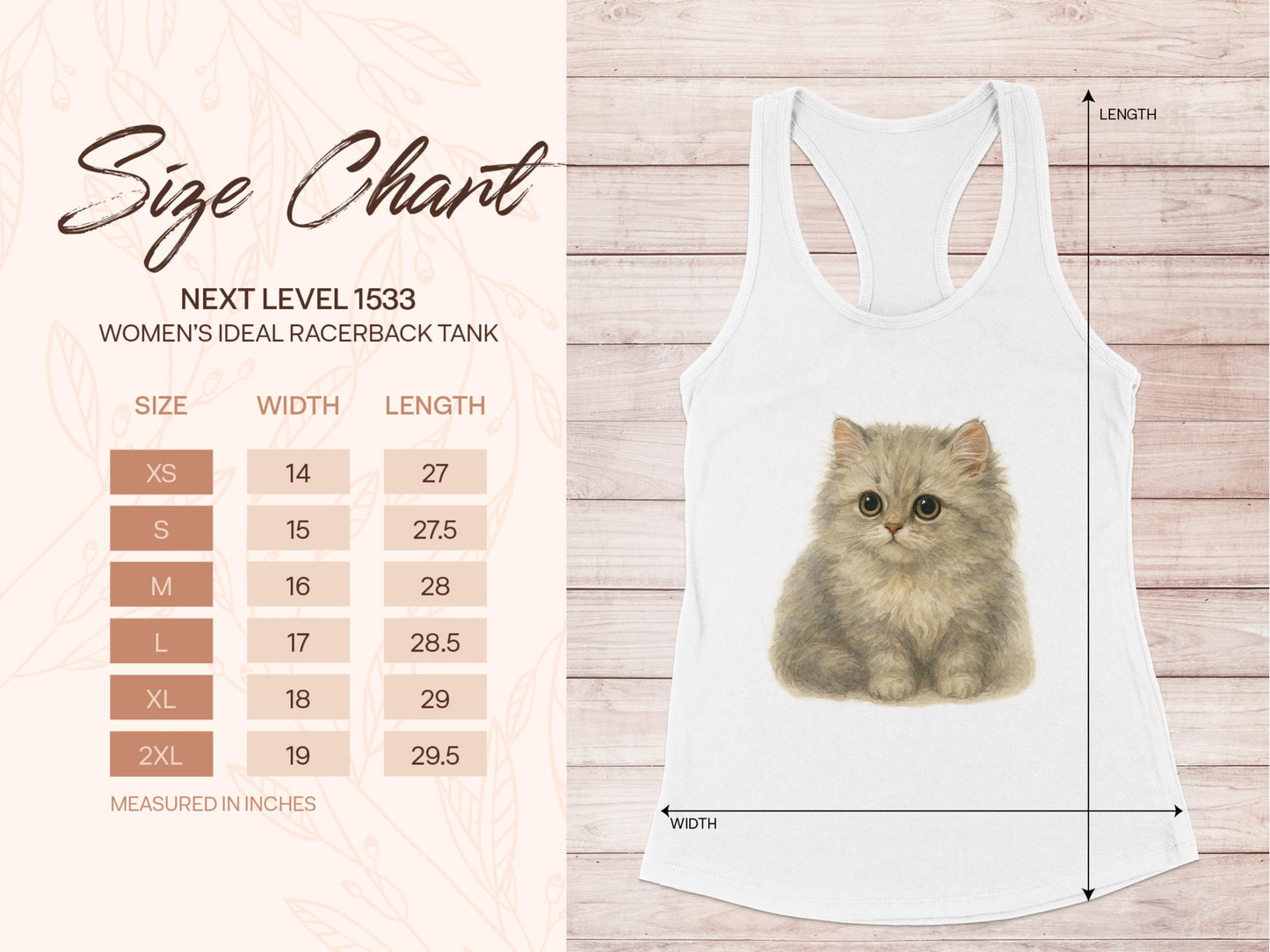 Cute Kitten Graphic Women's Ideal Racerback Tank product type