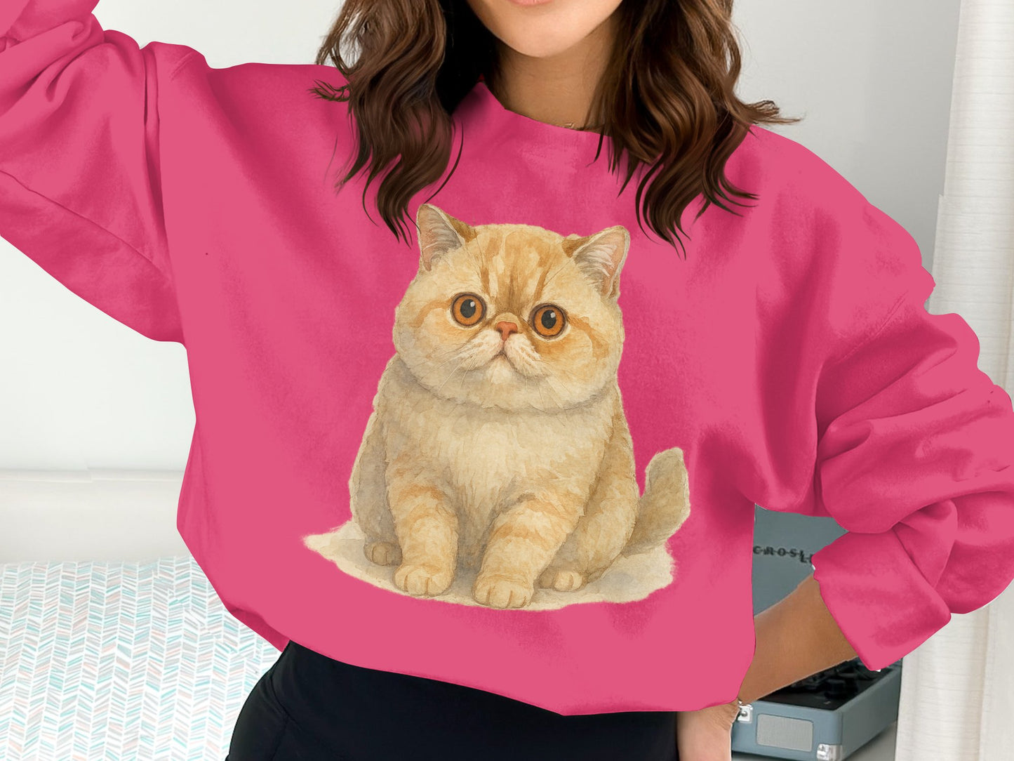 Adorable Cat Graphic Sweatshirt for Casual Style product