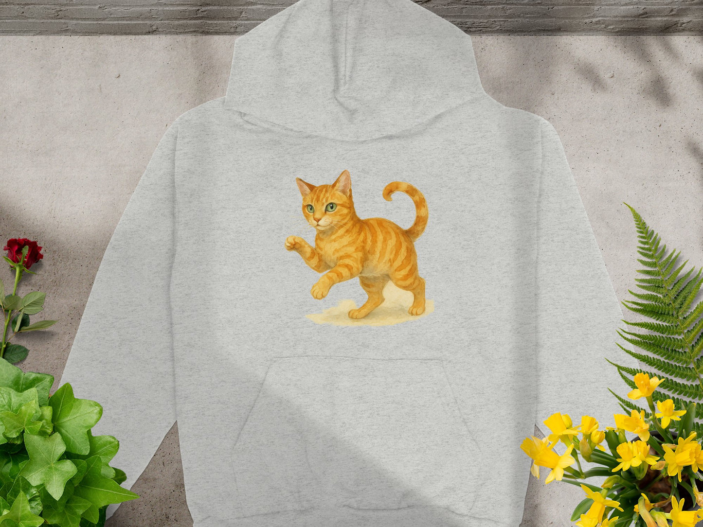 Adorable Orange Cat Graphic Hoodie product