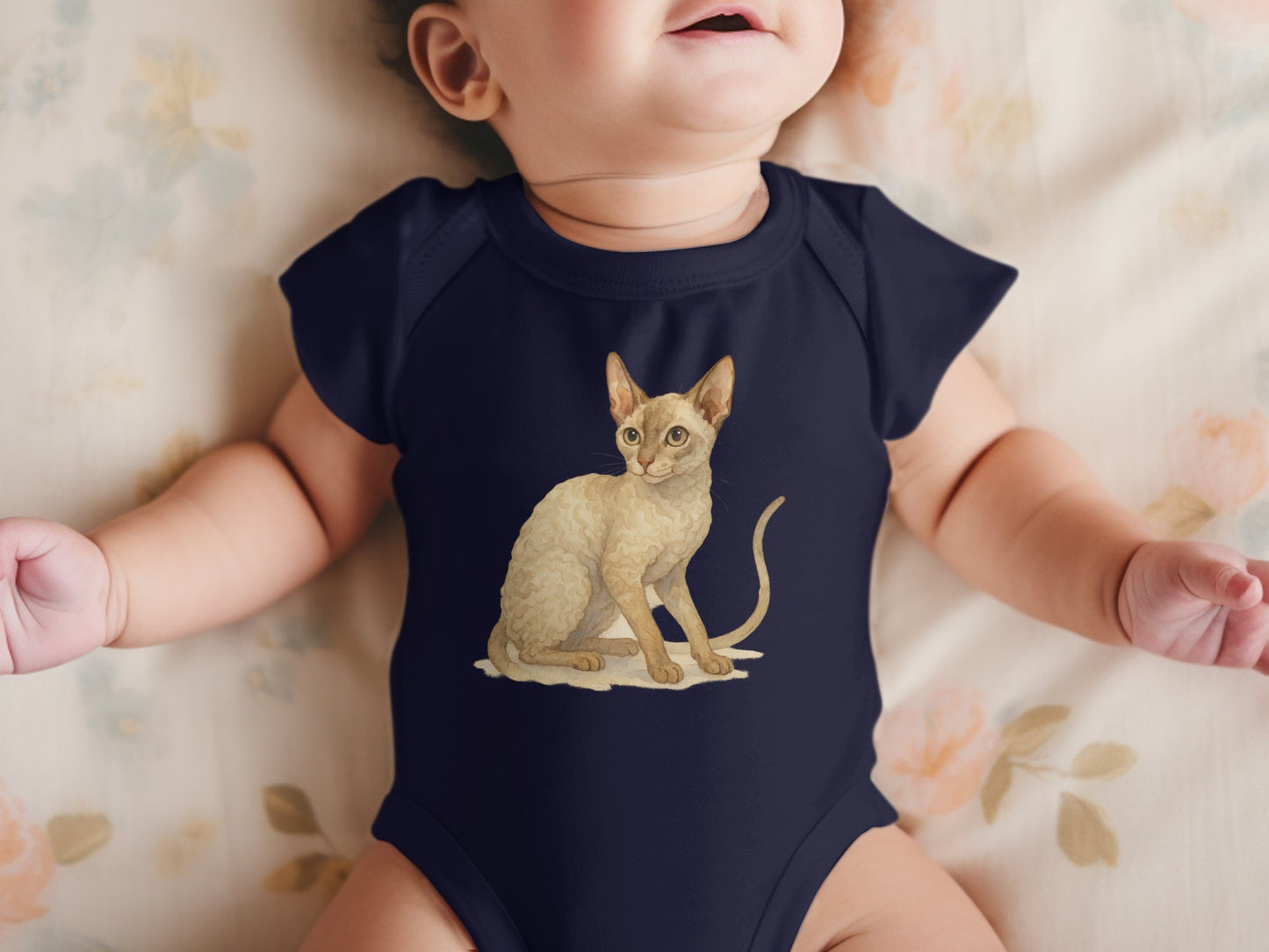 Cute Baby Outfit with Adorable Sitting Kitten product