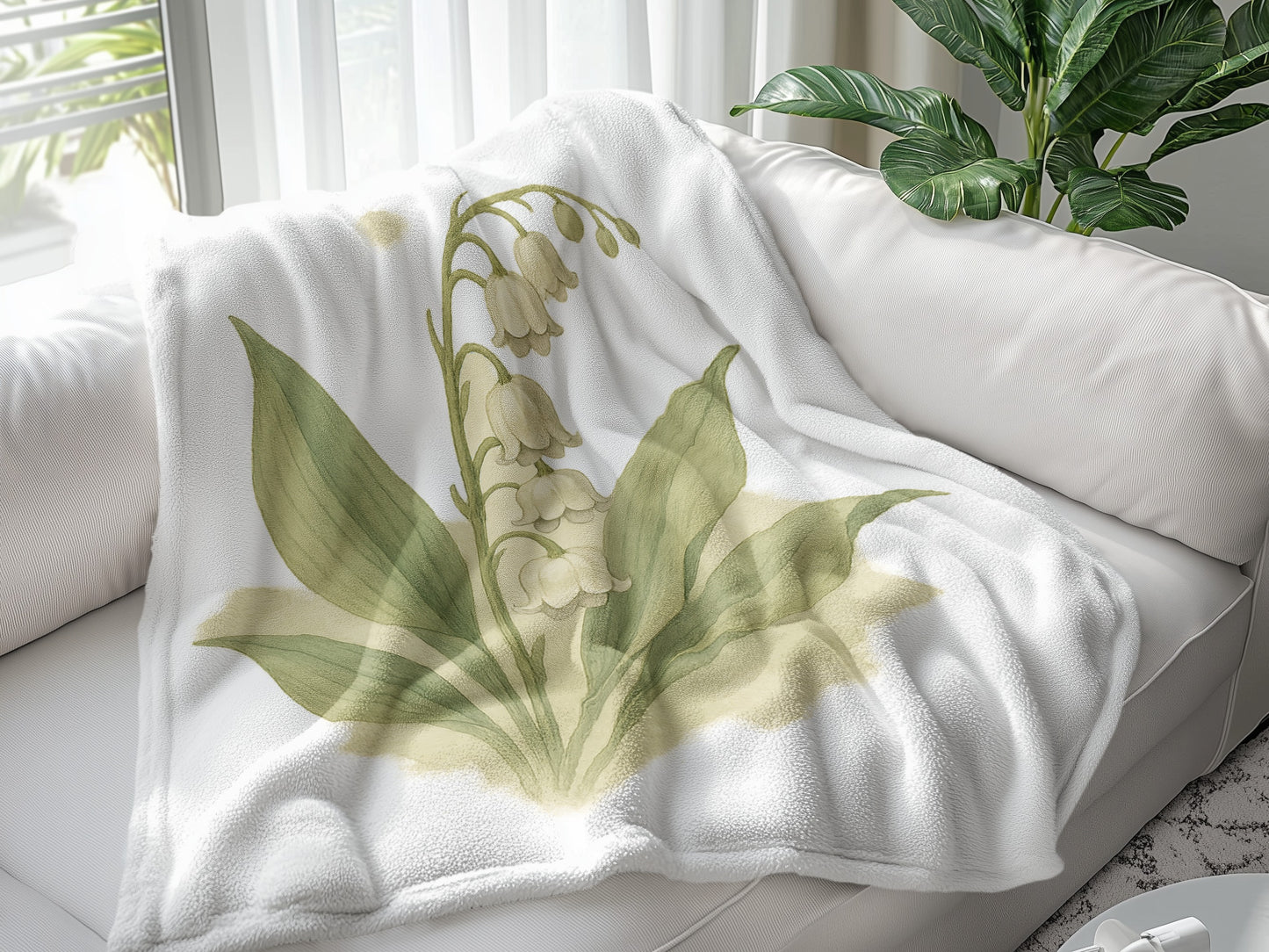Beautiful Floral Design Blanket Home Decor Product