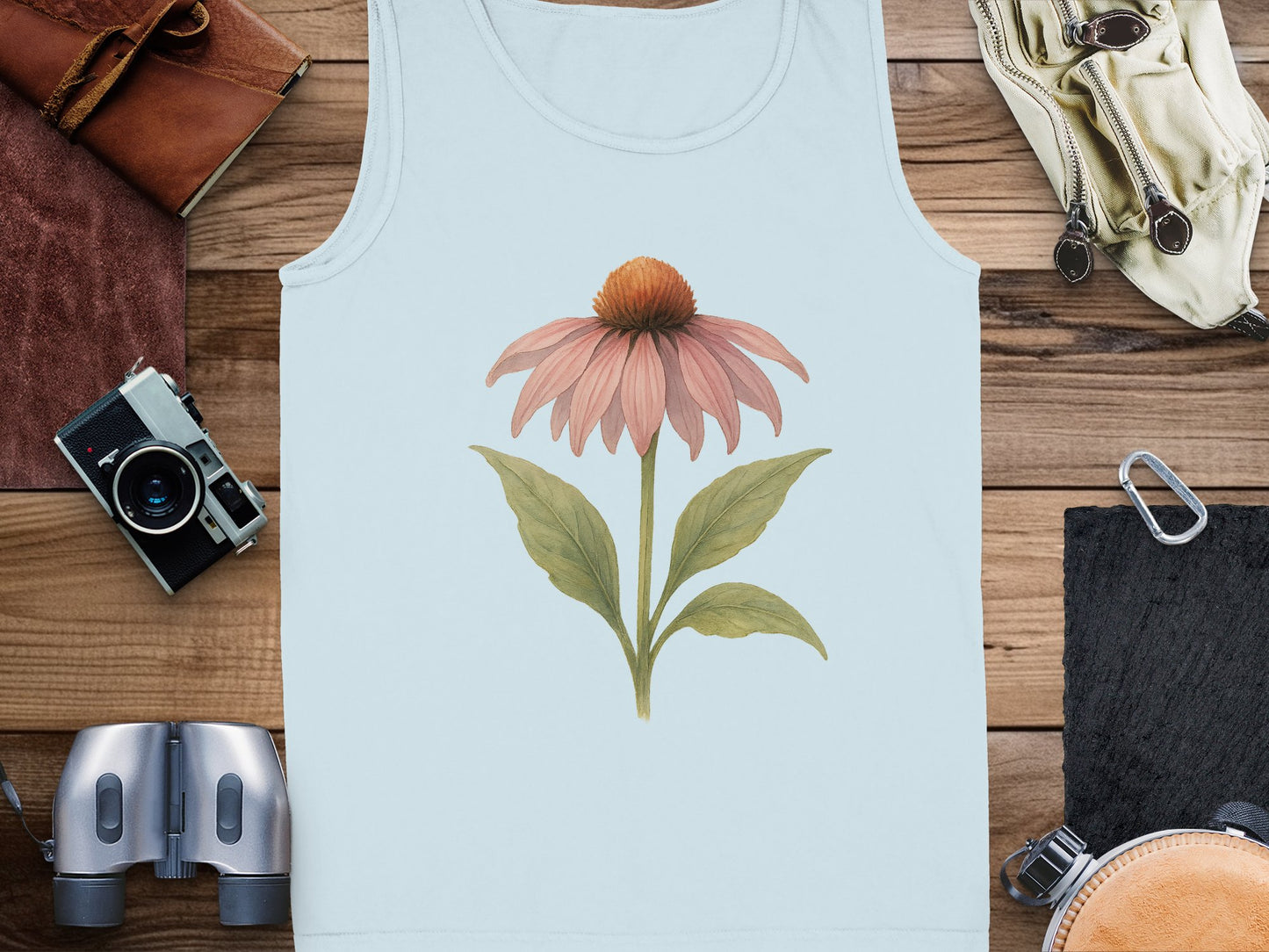 Beautiful Flower Print Tank Top Casual Summer product