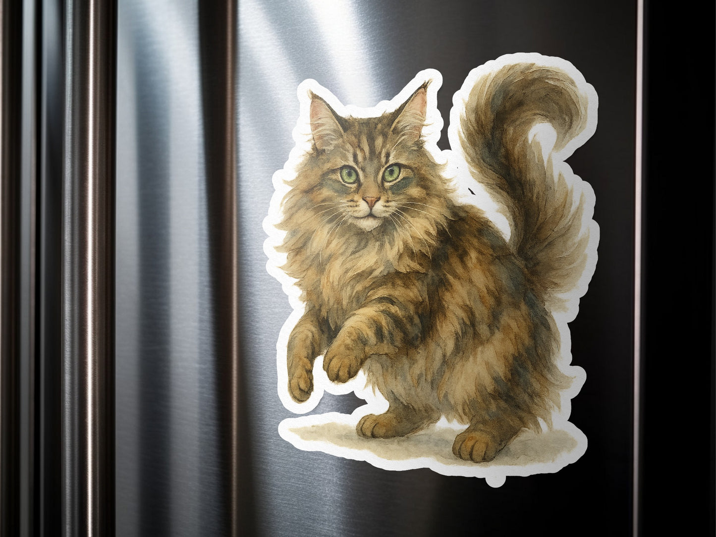 Realistic Furry Cat Sticker for Pet Lovers product