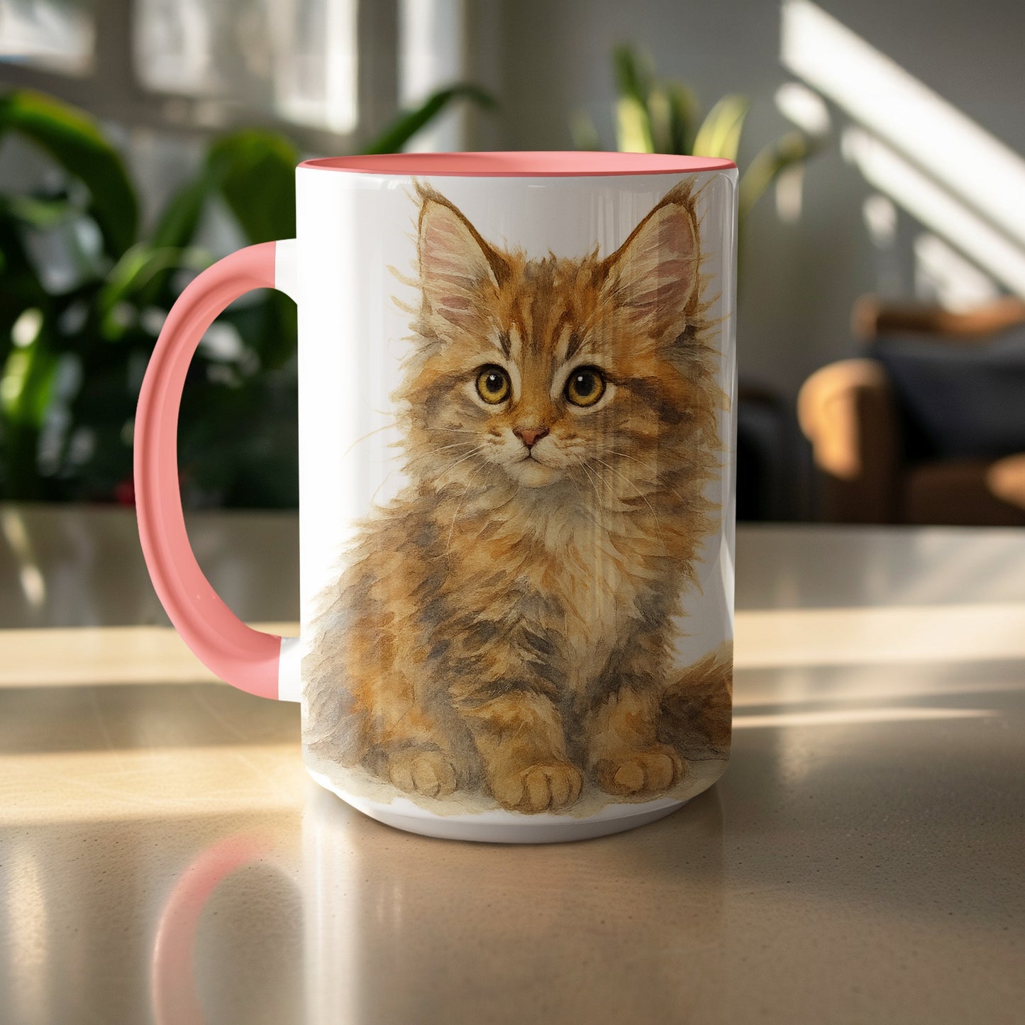 Adorable Orange Kitten Design 11oz Coffee Mug product