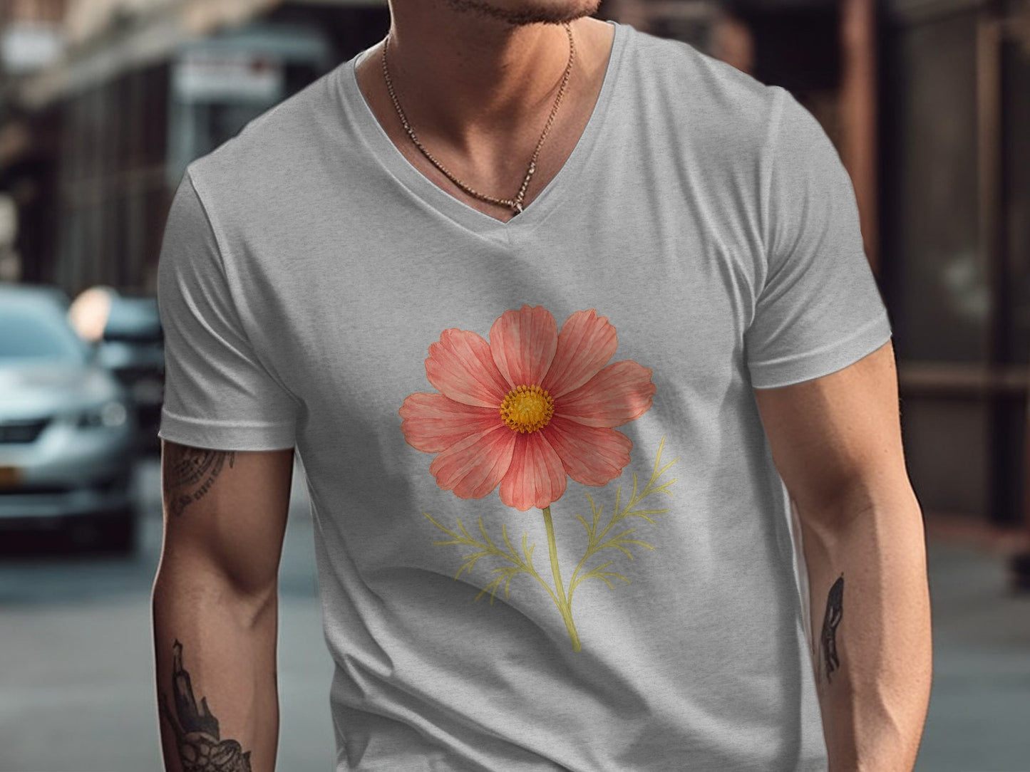 Stylish Floral Printed Tee Shirt Casual Fashion product type