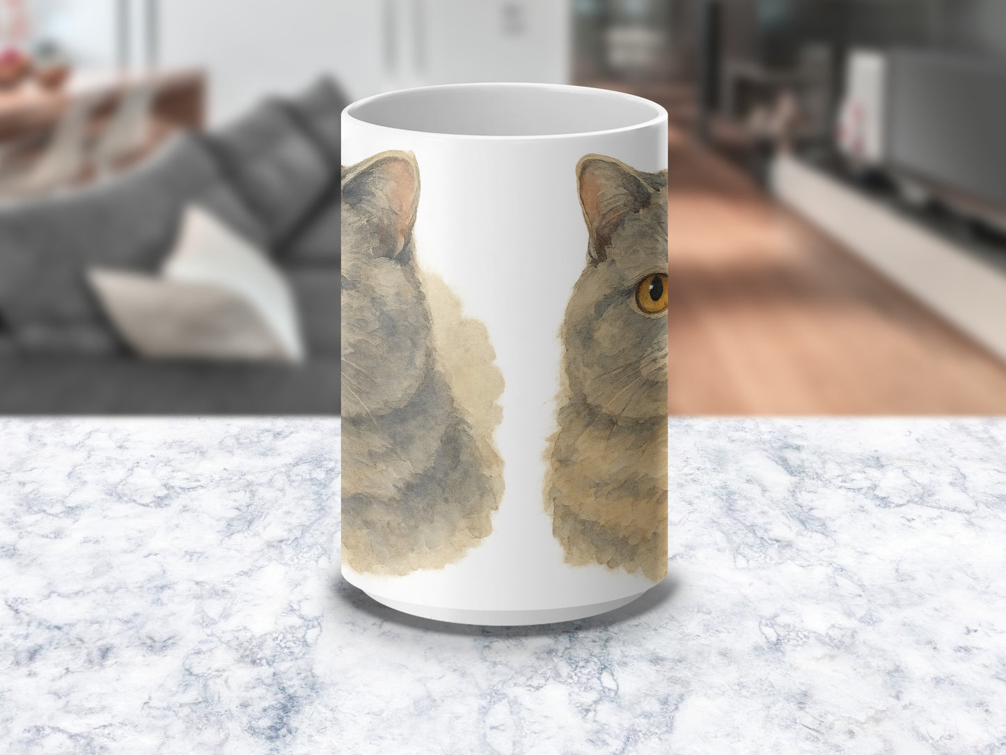 Cute Cat Design Premium Quality Mug product